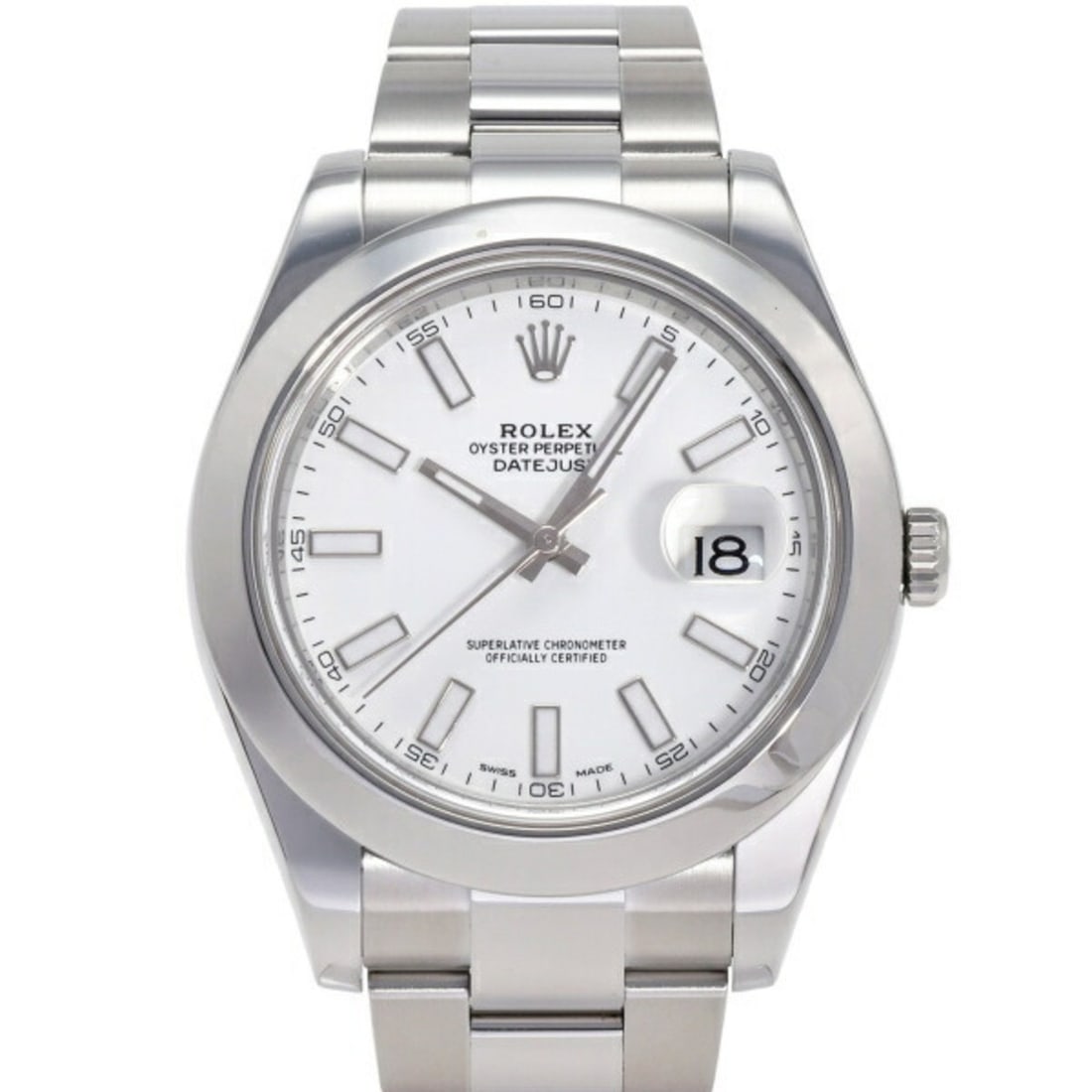 ROLEX Datejust 41 116300 White Bar Dial Watch Men's __ (1 of 10)
