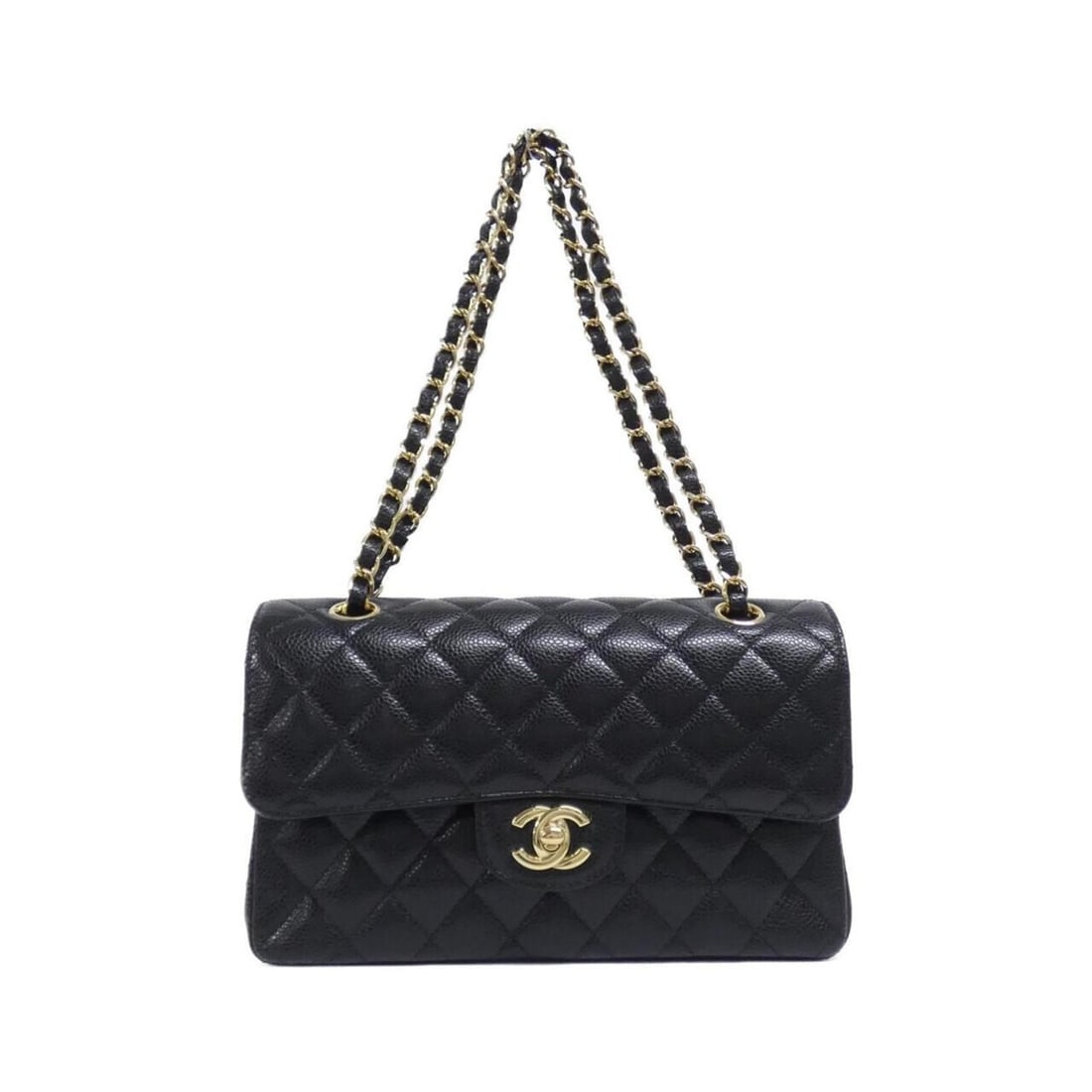 Chanel 1113 Shoulder Bag: --- Catalog ---Category: SizeSize (HxWxD): 15cm x 23cm x 7cm / 5.9'' x 9.05'' x 2.75''Category: DesignType: Shoulder bagColor: BlackGender: WomenMaterial: Grained Calfskin Category: GeneralMPN: 1113Br