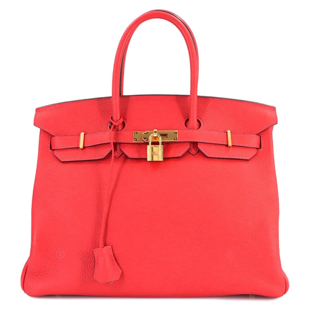 Hermes Birkin 35 Togo Rouge Pivoine Handbag ?R stamp Gold hardware: --- Catalog ---Category: SizeSize (HxWxD): 28cm x 35cm x 18cm / 11.02'' x 13.77'' x 7.08''Category: DesignType: HandbagColor: Red colorGender: WomenMaterial: Togo leather Category: GeneralBrand: