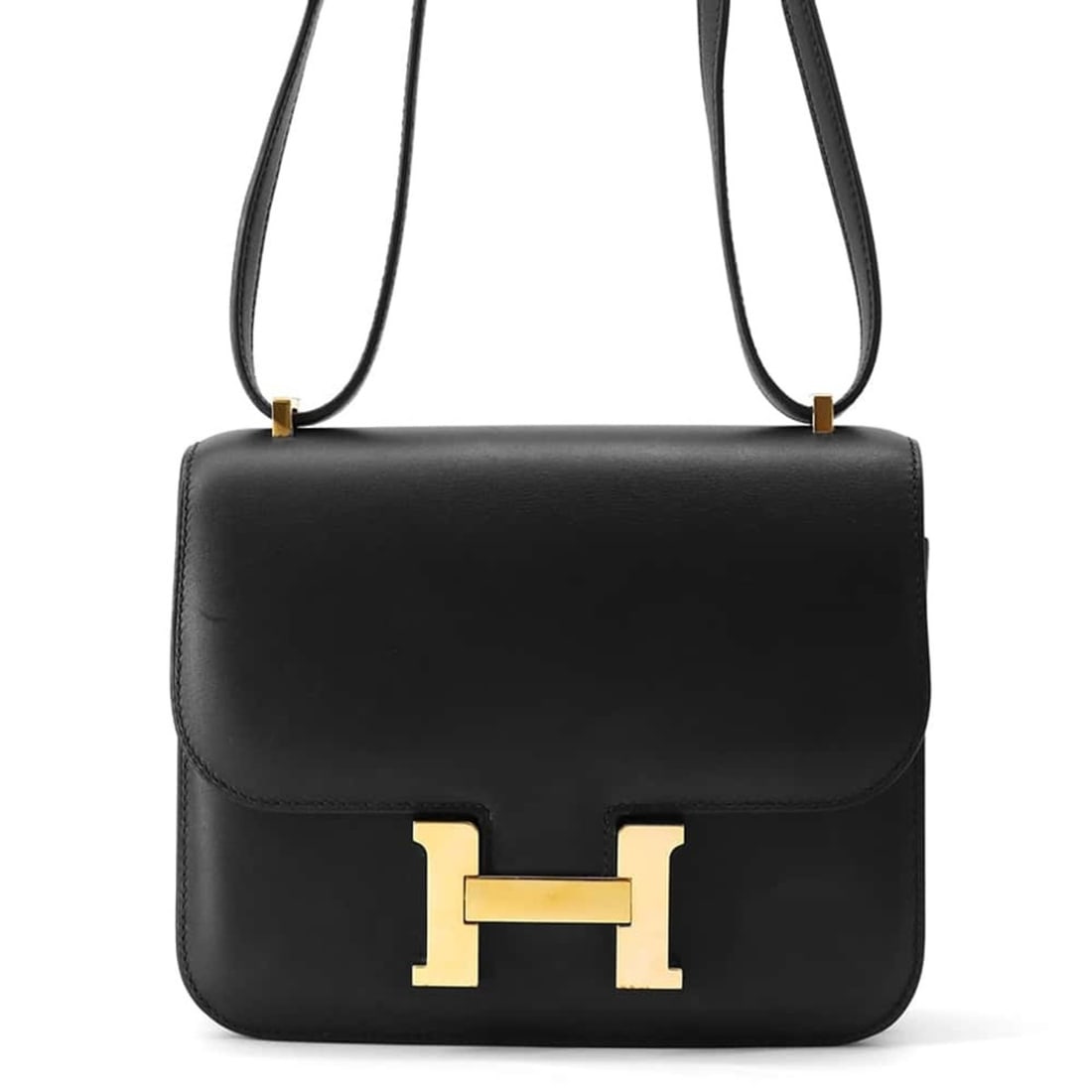 Hermes Shoulder Bag Constance 3 Black Swift D Stamp: --- Catalog ---Category: SizeSize (HxWxD): 15cm x 18.5cm x 5cm / 5.9'' x 7.28'' x 1.96''Category: DesignType: Shoulder bagColor: BlackGender: WomenMaterial: Swift leather Category: GeneralBrand: