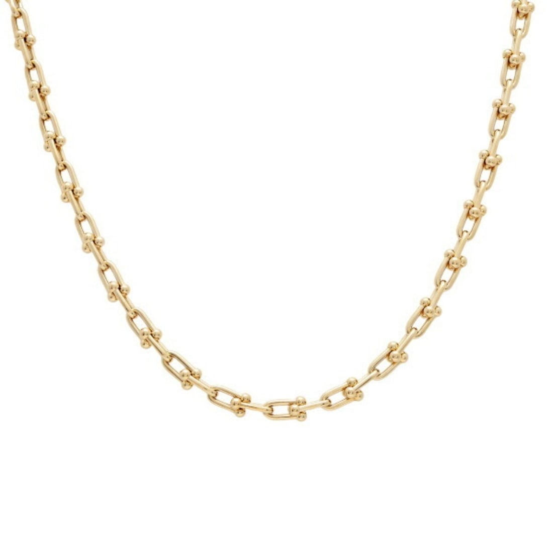 Tiffany HardWear Small Link K18YG Yellow Gold Necklace: --- Catalog ---Category: SizeNeck Circumference: 45.7 cm / 17.99''Category: DesignGender: WomenMaterial: Yellow gold (18K)Necklace Type: NecklaceCategory: GeneralBrand: Tiffany--- Item List ---Section