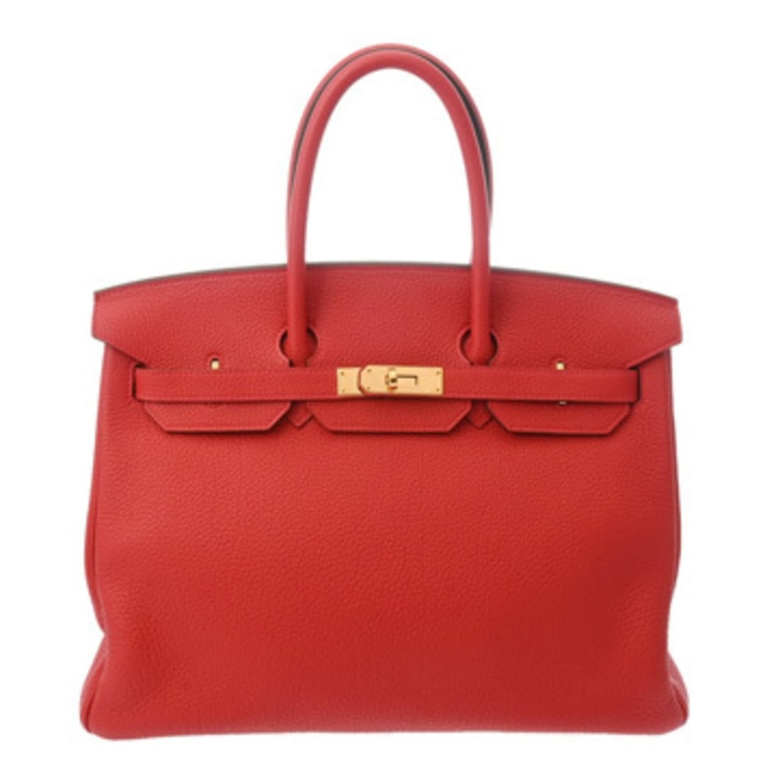 HERMES Birkin 35 Rouge Pivoine (P Stamp) (circa 2012) Men's/Women's Togo Handbag, A-Rank, Pre-Owned,: --- Catalog ---Category: SizeSize (HxWxD): 25cm x 35cm x 18cm / 9.84'' x 13.77'' x 7.08''Category: DesignType: HandbagGender: Men,WomenMaterial: Togo leather Hardware Color: GoldCategory: