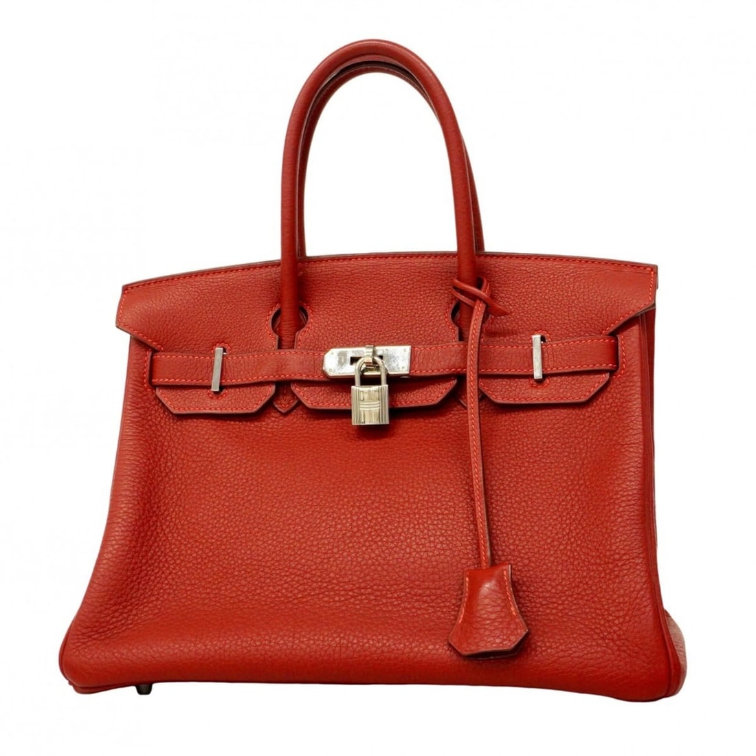 Hermes Birkin 30 Togo Leather Handbag, Rouge Vif, ?K Stamp, Ladies', P2881404: --- Catalog ---Category: SizeSize (HxWxD): 24cm x 29.5cm x 15cm / 9.44'' x 11.61'' x 5.9''Category: DesignType: HandbagColor: Rouge vifGender: WomenMaterial: Togo leather Hardware Color: SilverCategor