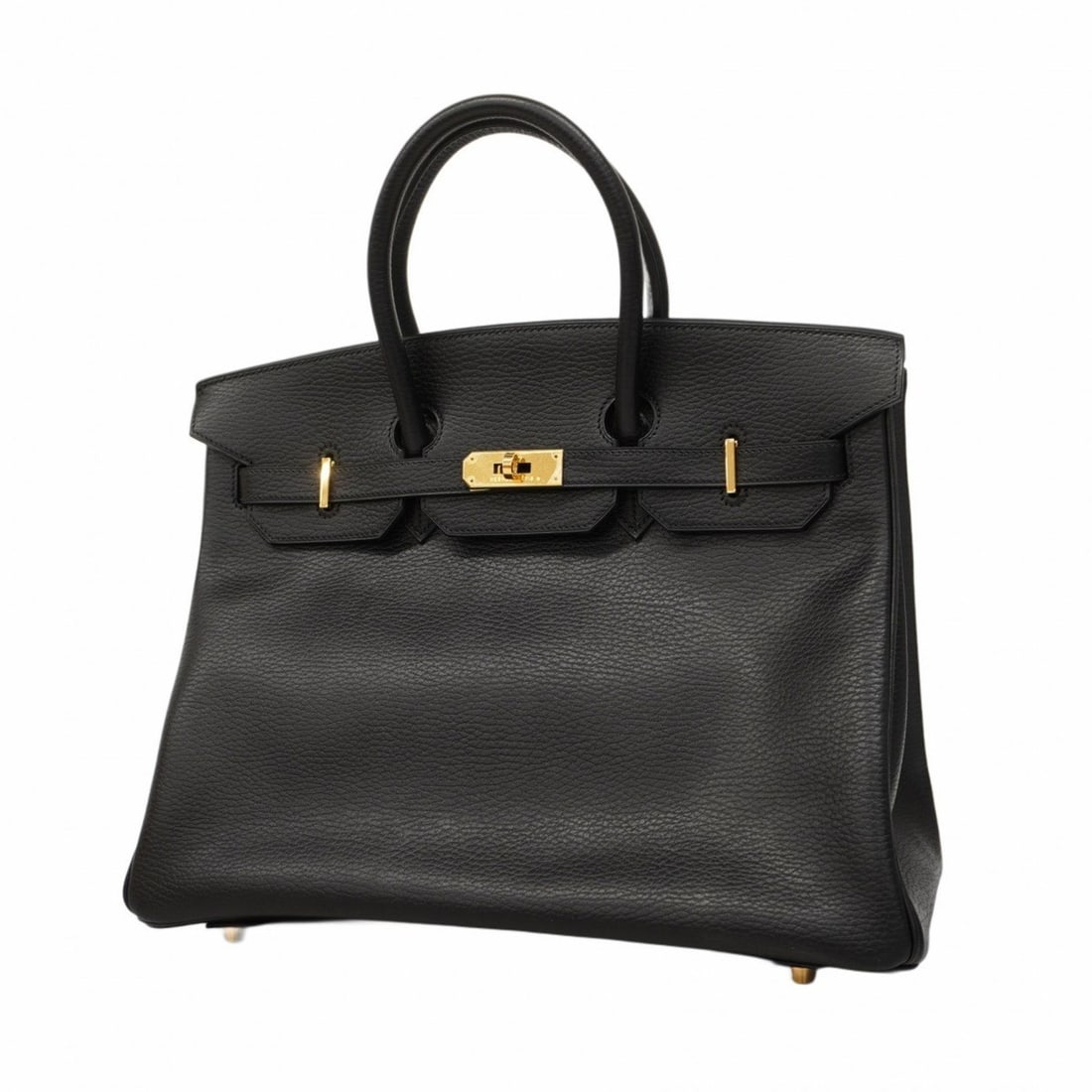 Hermes handbag Birkin 35 Ardennes black F stamped ladies: --- Catalog ---Category: SizeSize (HxWxD): 28cm x 34.5cm x 18cm / 11.02'' x 13.58'' x 7.08''Category: DesignType: HandbagColor: BlackGender: WomenMaterial: Ardennes leather Hardware Color: GoldCategor