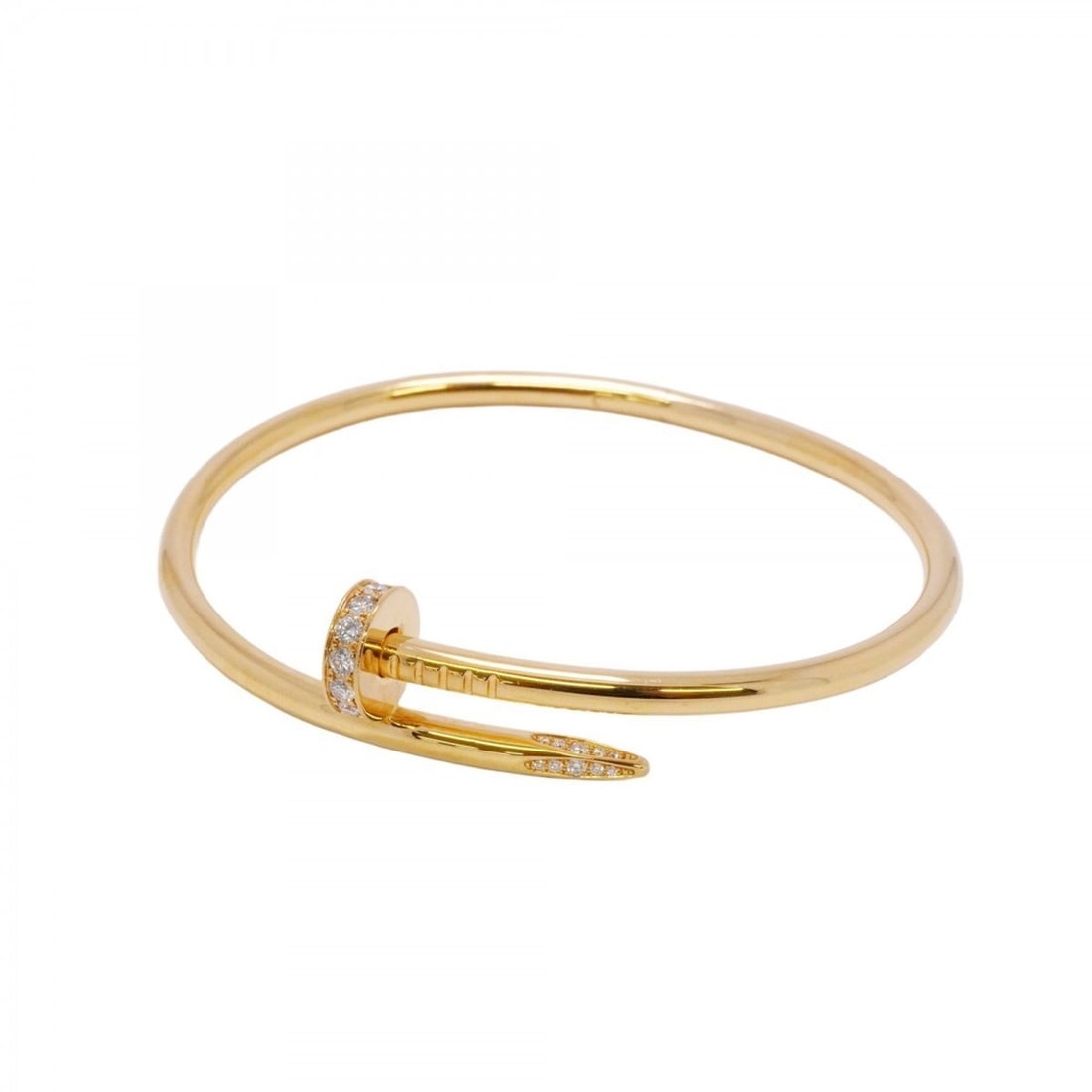 Cartier Bangle Juste Uncre K18YG Yellow Gold Diamond Men's Women's (1 of 10)