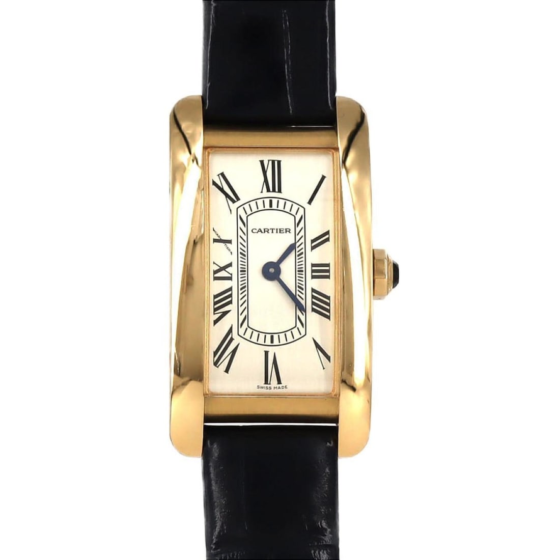 Cartier Tank Américaine SM YG WGTA0299 Quartz Watch: --- Catalog ---Category: SizeCase Diameter: 35mm / 1.38''Category: DesignType: WristwatchGender: WomenDisplay: AnalogColor (Dial): SilverMaterial (Case): Yellow goldCategory: GeneralMPN:
