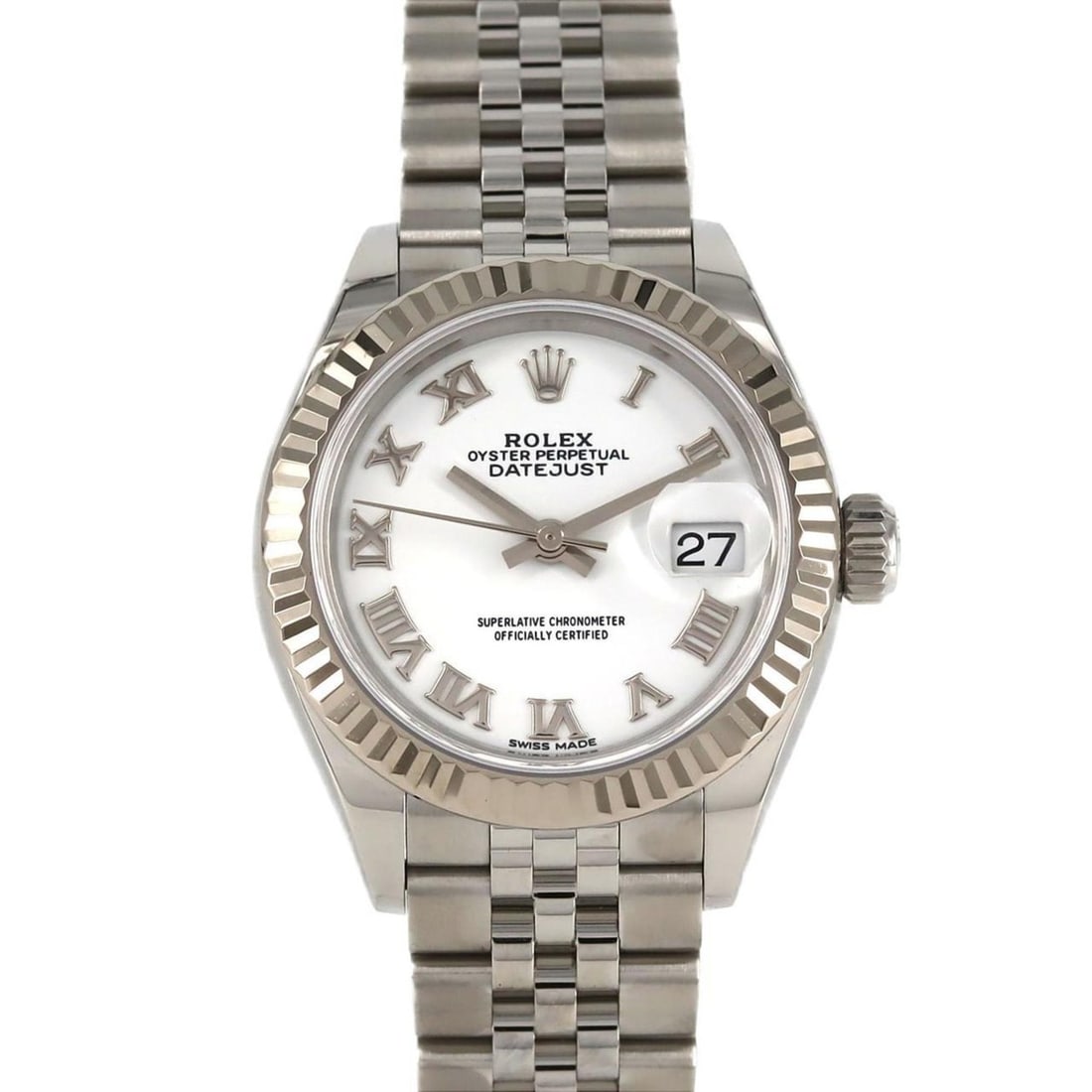 Rolex Datejust 279174 SSxWG Watch Automatic Random Number: --- Catalog ---Category: SizeWrist Size: 15.5cm / 6.1''Case Diameter: 28mm / 1.1''Category: DesignType: WristwatchGender: WomenColor (Dial): WhiteMaterial (Band): Stainless steelMaterial (Case):
