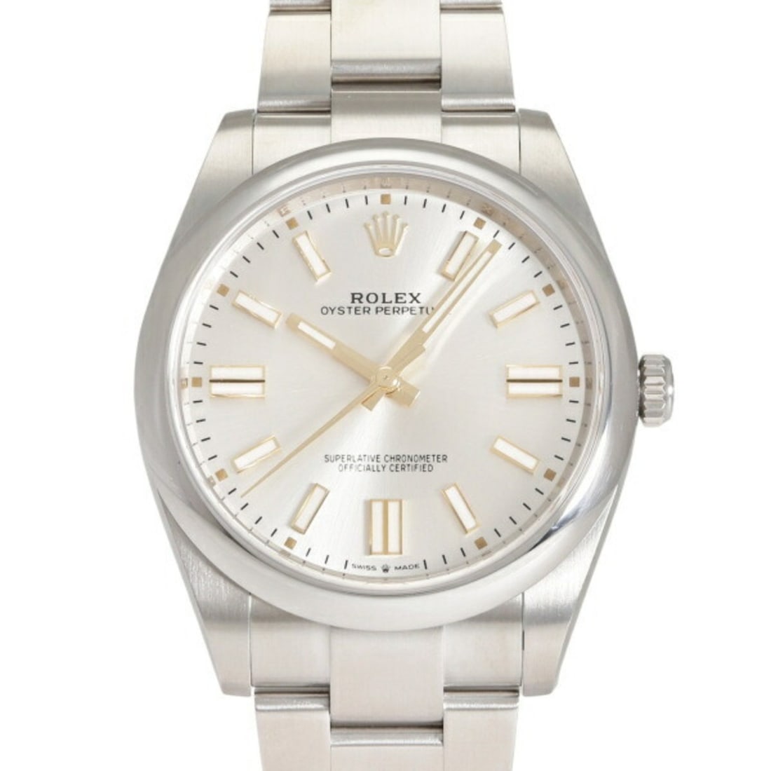 Rolex ROLEX Oyster Perpetual 41 124300 Silver Dial Men's Watch __: --- Catalog ---Category: SizeWrist Size: 18.5cm / 7.28''Case Diameter: 41mm / 1.61''Category: DesignType: WristwatchGender: MenColor (Dial): SilverMaterial (Band): Stainless steelMaterial (Case):