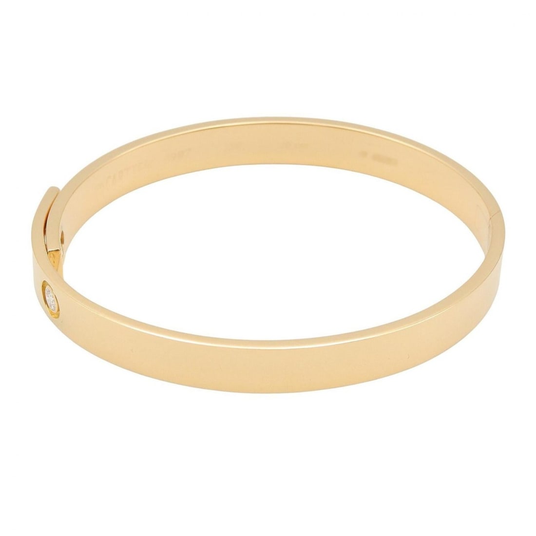 Cartier Anniversary 1PD Bracelet - 18K (Yellow Gold) Diamond Women's Clear/Gold Tone: --- Catalog ---Category: SizeLength: 16cm / 6.29''Category: DesignType: Charm braceletColor: Clear, GoldStone: DiamondGender: WomenMaterial: Yellow gold (18K)Category: GeneralBrand: Cartier--- Item Li