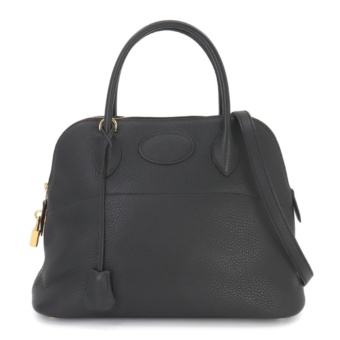 Hermes Bolide 31 2way hand shoulder bag in Taurillon Clemence, black, D stamp, gold hardware, (1 of 11)