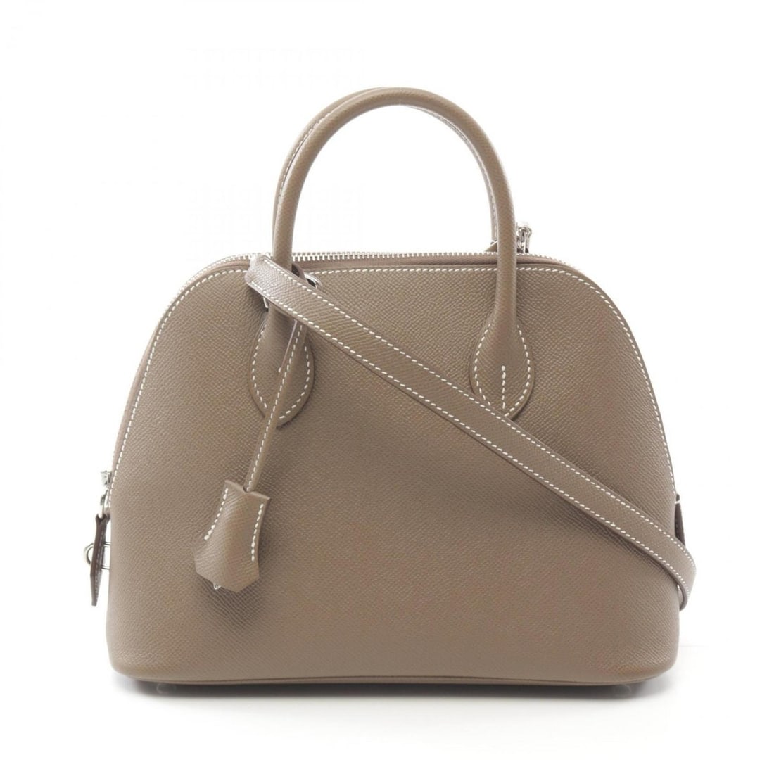 Hermes HERMES Bolide 1923 25 Handbag Bag Epsom Leather Women's Brown 082798CC: --- Catalog ---Category: SizeSize (HxWxD): 18.5cm x 26cm x 10cm / 7.28'' x 10.23'' x 3.93''Category: DesignType: HandbagColor: Brown, Etoupe grayGender: WomenMaterial: Epsom leather Hardware Color: Si