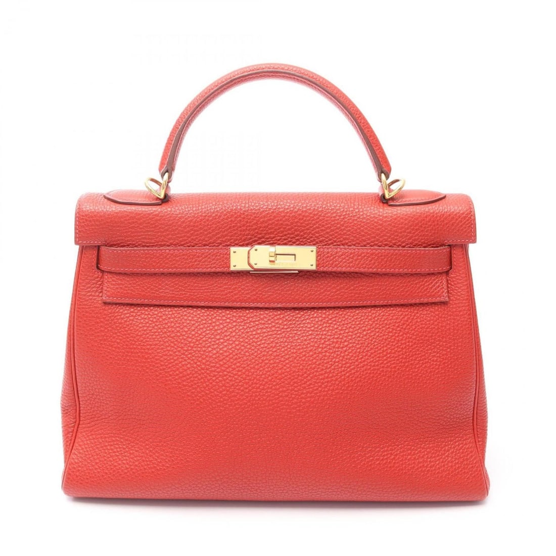 Hermes Kelly 32 Handbag, Leather Togo Togo, Women's, Red: --- Catalog ---Category: SizeSize (HxWxD): 23cm x 32cm x 12cm / 9.05'' x 12.59'' x 4.72''Category: DesignType: HandbagColor: Red colorGender: WomenMaterial: Togo leather Hardware Color: GoldCategory: 