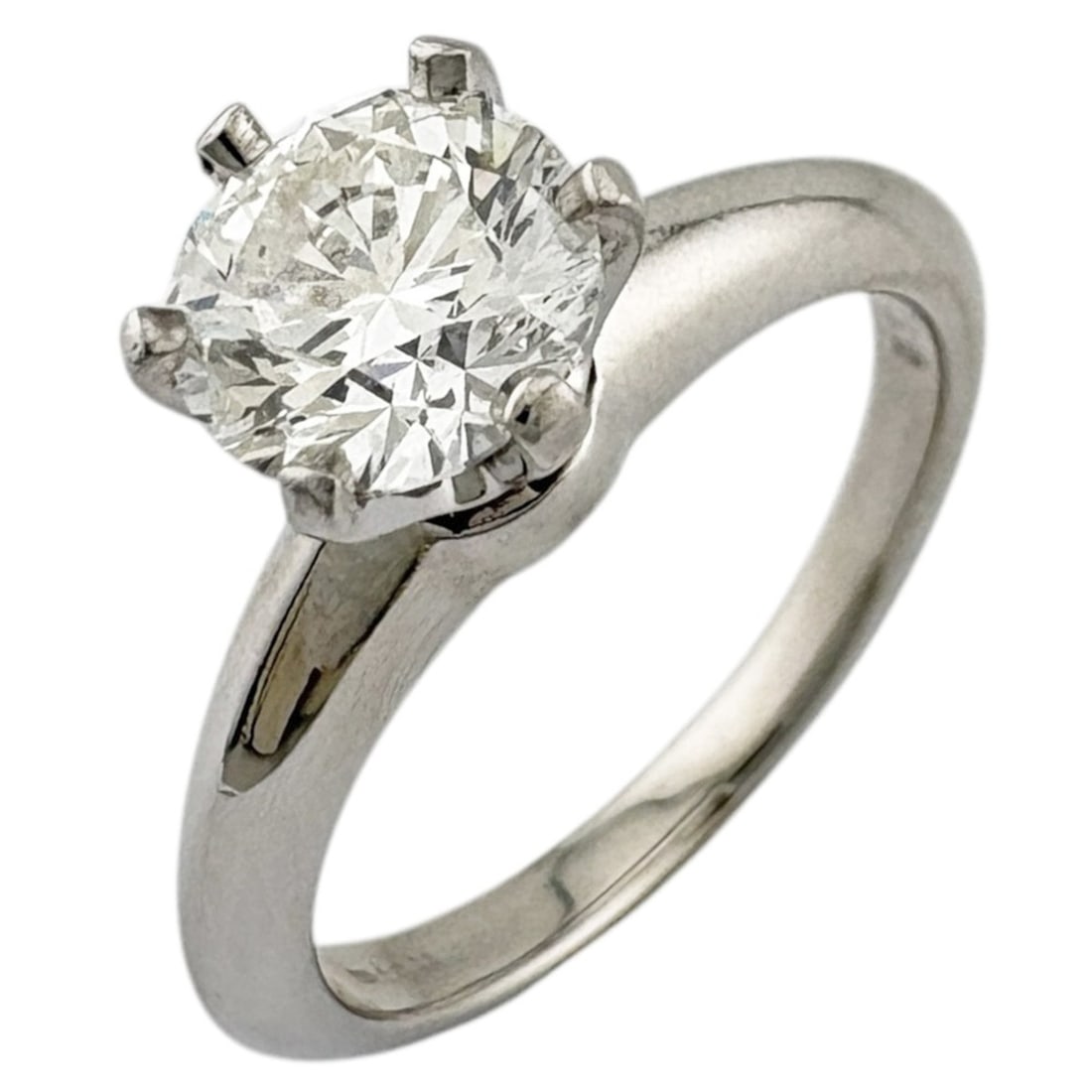 Tiffany & Co. Solitaire Ring, 8. Pt950 Platinum, 1.04ct Diamond, Ladies' with Certificate of (1 of 10)