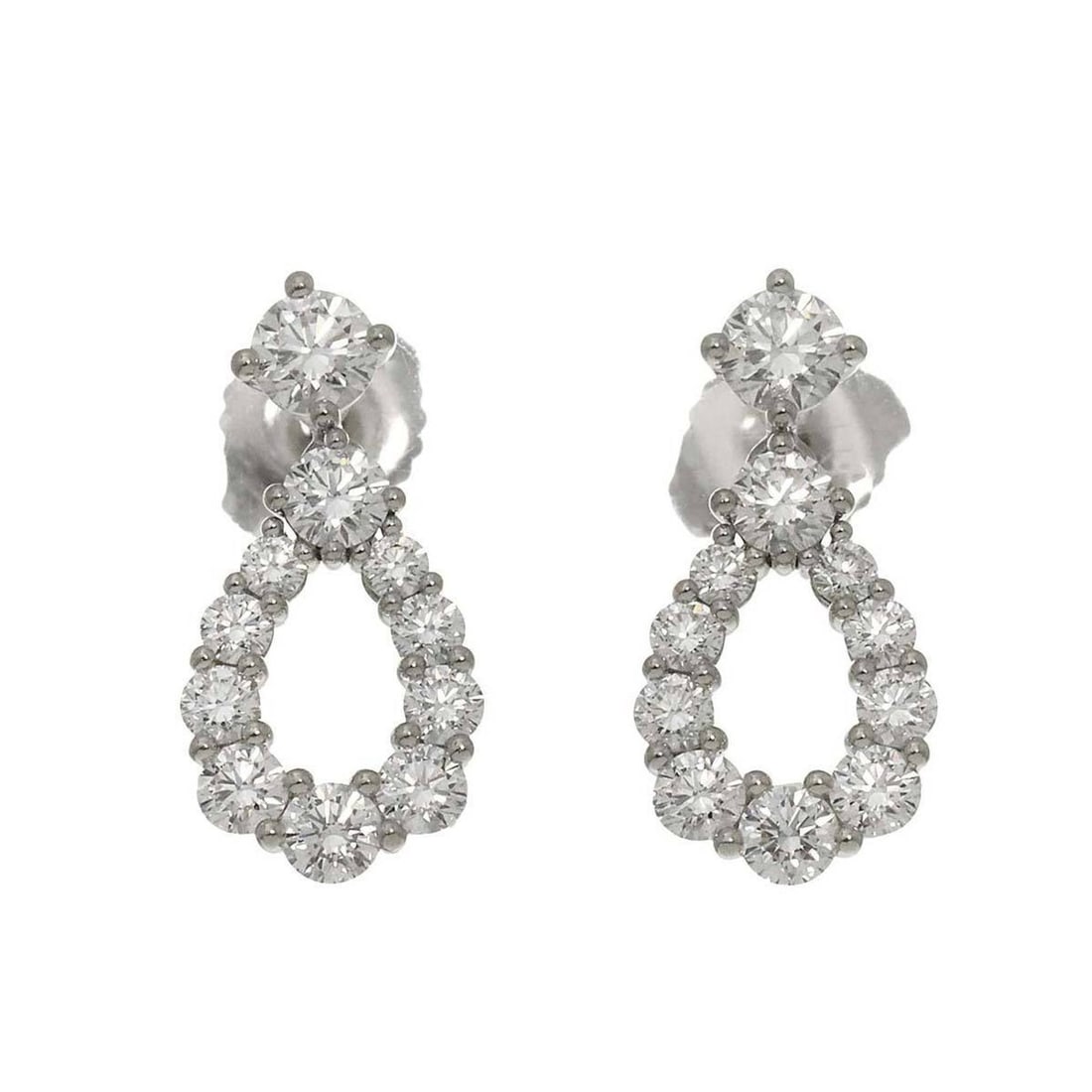 Harry Winston HARRY WINSTON Loop Diamond 0.16ct Small Earrings Pt Platinum Pierced: --- Catalog ---Category: SizeWeight: 3.7g / 0.13oz.Size (HxWxD): 16.50mm x 8.00mm / 0.65'' x 0.31''Category: DesignType: Drop earringsMetal: PlatinumStone: DiamondGender: WomenMetal Purity: Platinum95