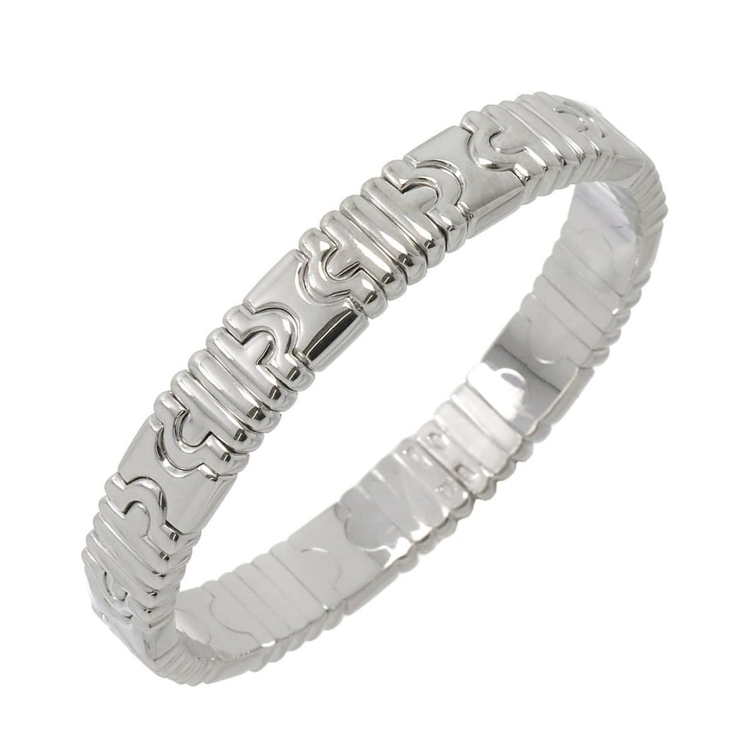 BVLGARI Parentesi Bracelet 15.5cm K18 WG White Gold 750: --- Catalog ---Category: SizeLength: 15.5cm / 6.1''Category: DesignType: Charm braceletGender: WomenMaterial: White gold (18K)Category: GeneralBrand: Bvlgari--- Item List ---Section: ConditionRanking: