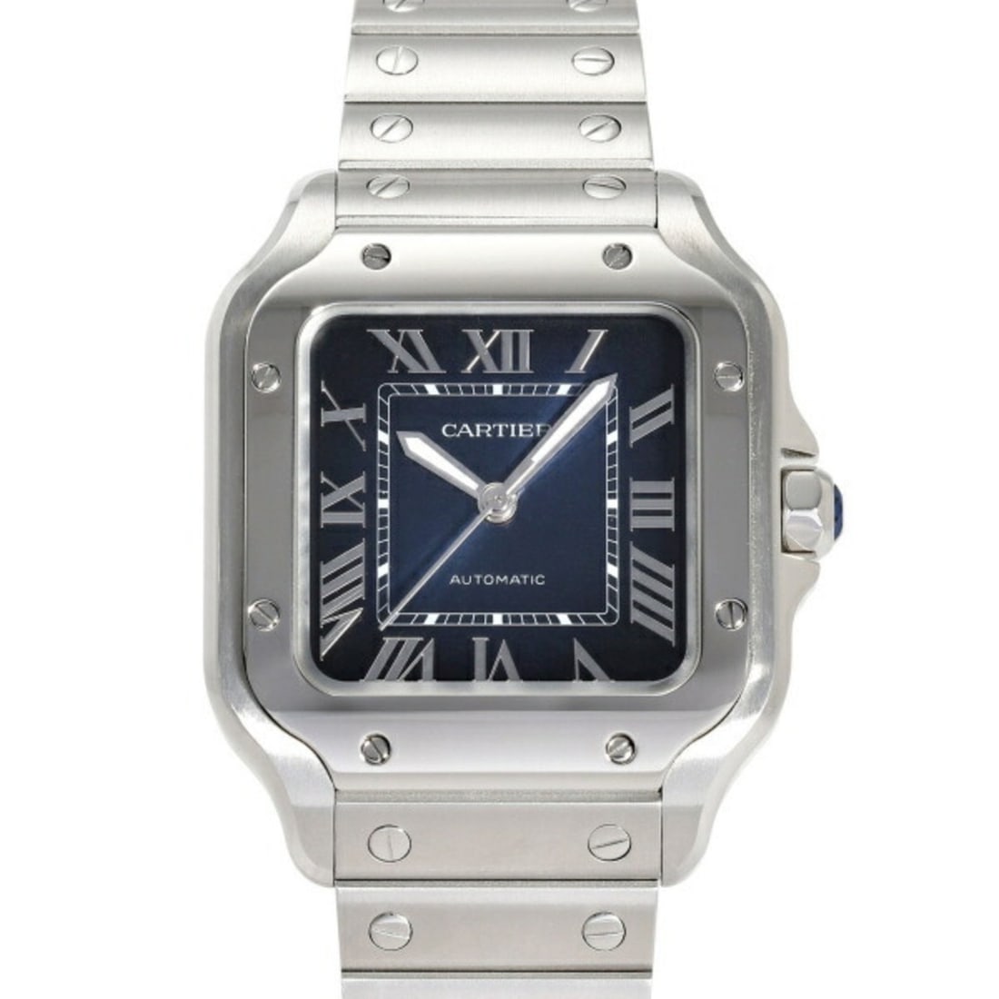 Cartier Santos WSSA0063 Blue Gradient Dial Men's Watch __: --- Catalog ---Category: SizeWrist Size: 18cm / 7.08''Case Diameter: 35.1mm / 1.38''Category: DesignType: WristwatchGender: MenColor (Dial): Blue gradientMaterial (Band): Stainless steelMaterial (Case