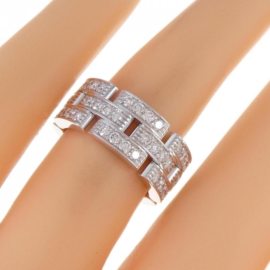 Cartier Maillon Panthere Full Diamond Ring - 4
