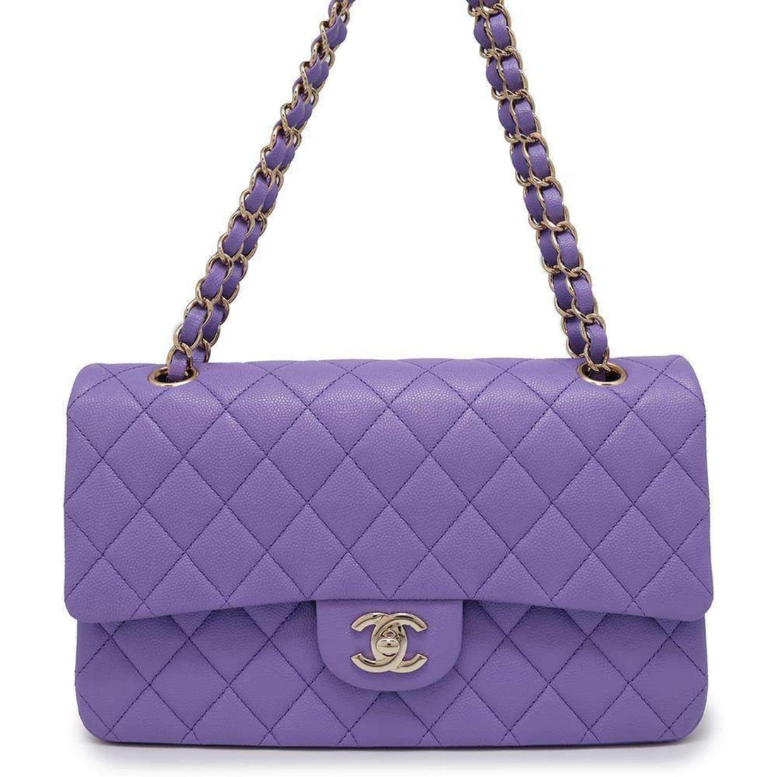 Chanel Chain Shoulder Bag Matelasse 25 Coco Mark Double Caviar Skin A01112 CHANEL (1 of 13)