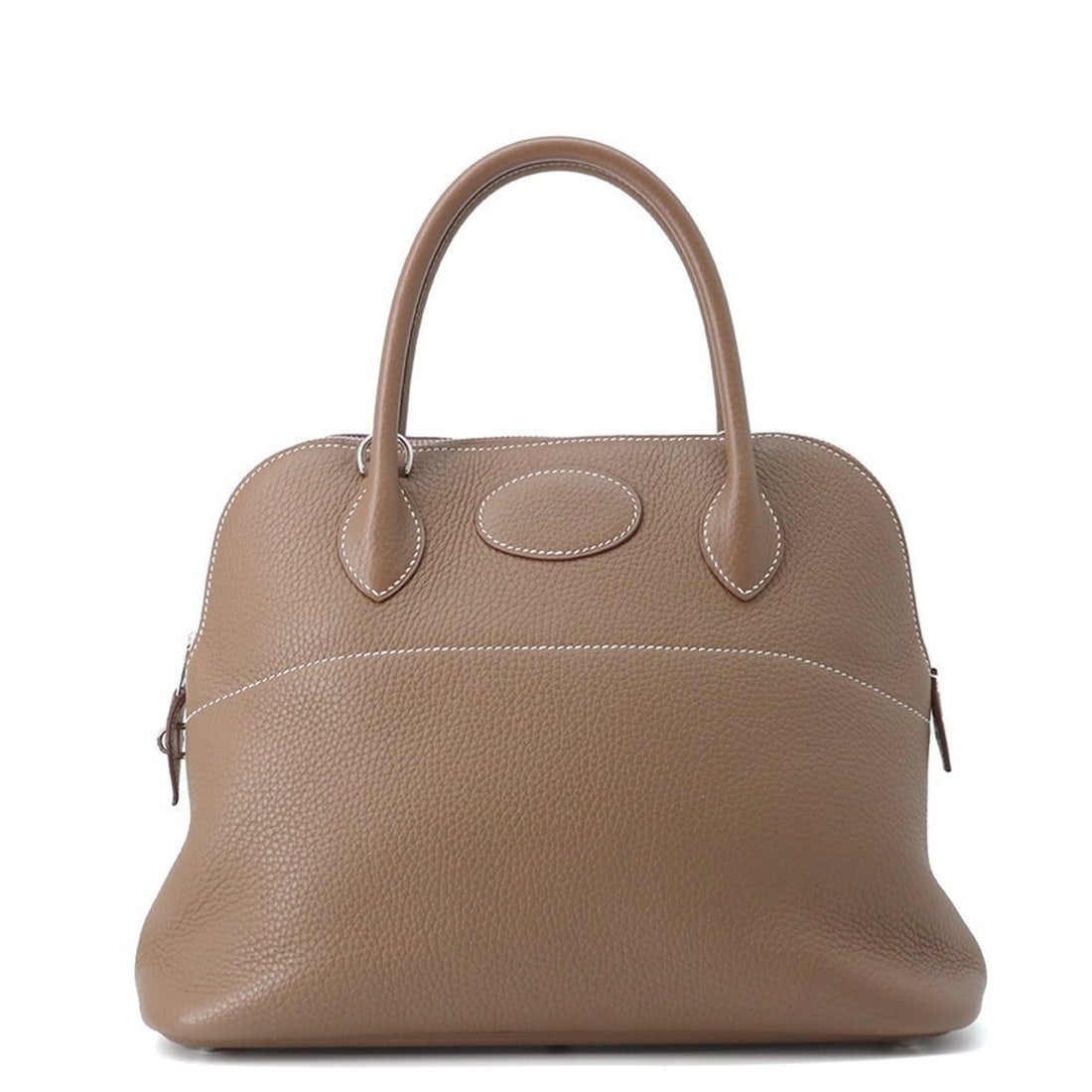 Hermes Hermès Bolide 31 Etoupe Handbag in Taurillon Clemence with Y Stamp, 2-Way Shoulder Bag: --- Catalog ---Category: SizeSize (HxWxD): 24cm x 31cm x 12cm / 9.44'' x 12.2'' x 4.72''Category: DesignType: Handbag, Shoulder bagColor: Etoupe grayGender: WomenMaterial: Taurillon clemence leather C