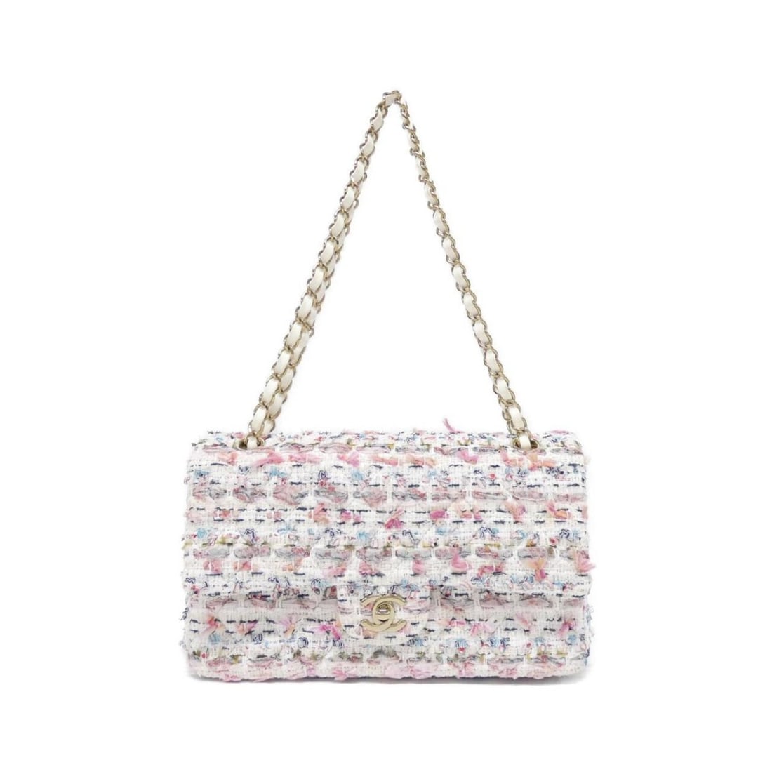 Chanel 1112 Shoulder Bag: --- Catalog ---Category: SizeSize (HxWxD): 15cm x 25cm x 6cm / 5.9'' x 9.84'' x 2.36''Category: DesignType: Shoulder bagColor: Multi-color, WhiteGender: WomenMaterial: Tweed Category: GeneralMPN: 1112