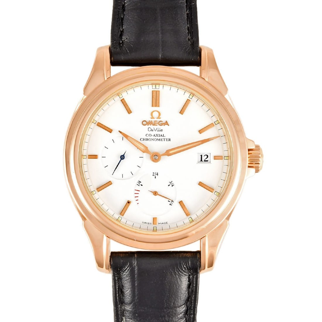 OMEGA 4652.20.3?2 De Ville Co-Axial Power Reserve Wristwatch Automatic White Dial K18RG Solid Gold (1 of 11)
