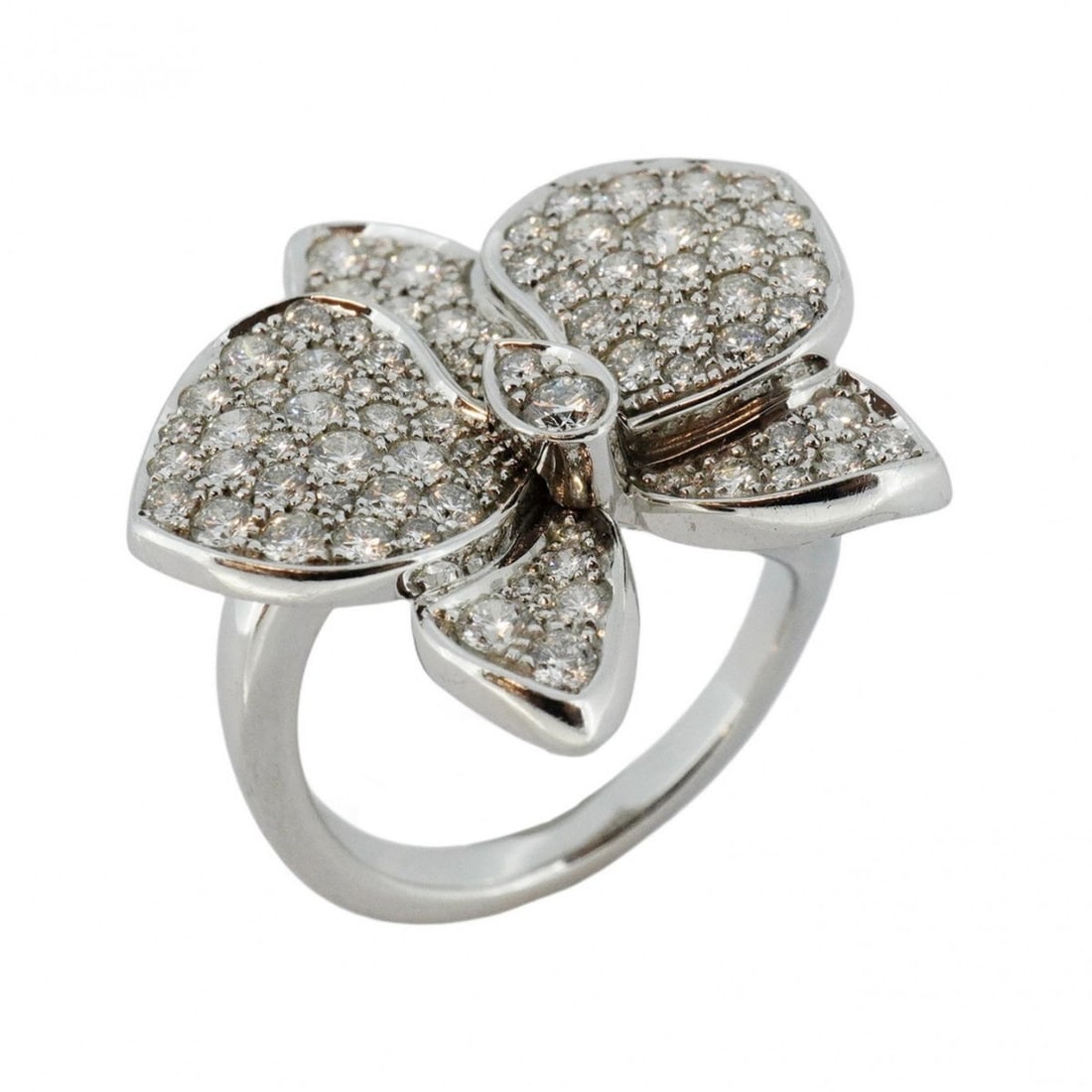 Cartier Ring Caress d'Orchidépal Pavé K18WG White Gold Diamond #53 Ladies: --- Catalog ---Category: SizeJP Size: 13Category: DesignType: Band ringStone: DiamondGender: WomenMaterial: White gold (18K)Category: GeneralBrand: Cartier--- Item List ---Section: ConditionRanking: