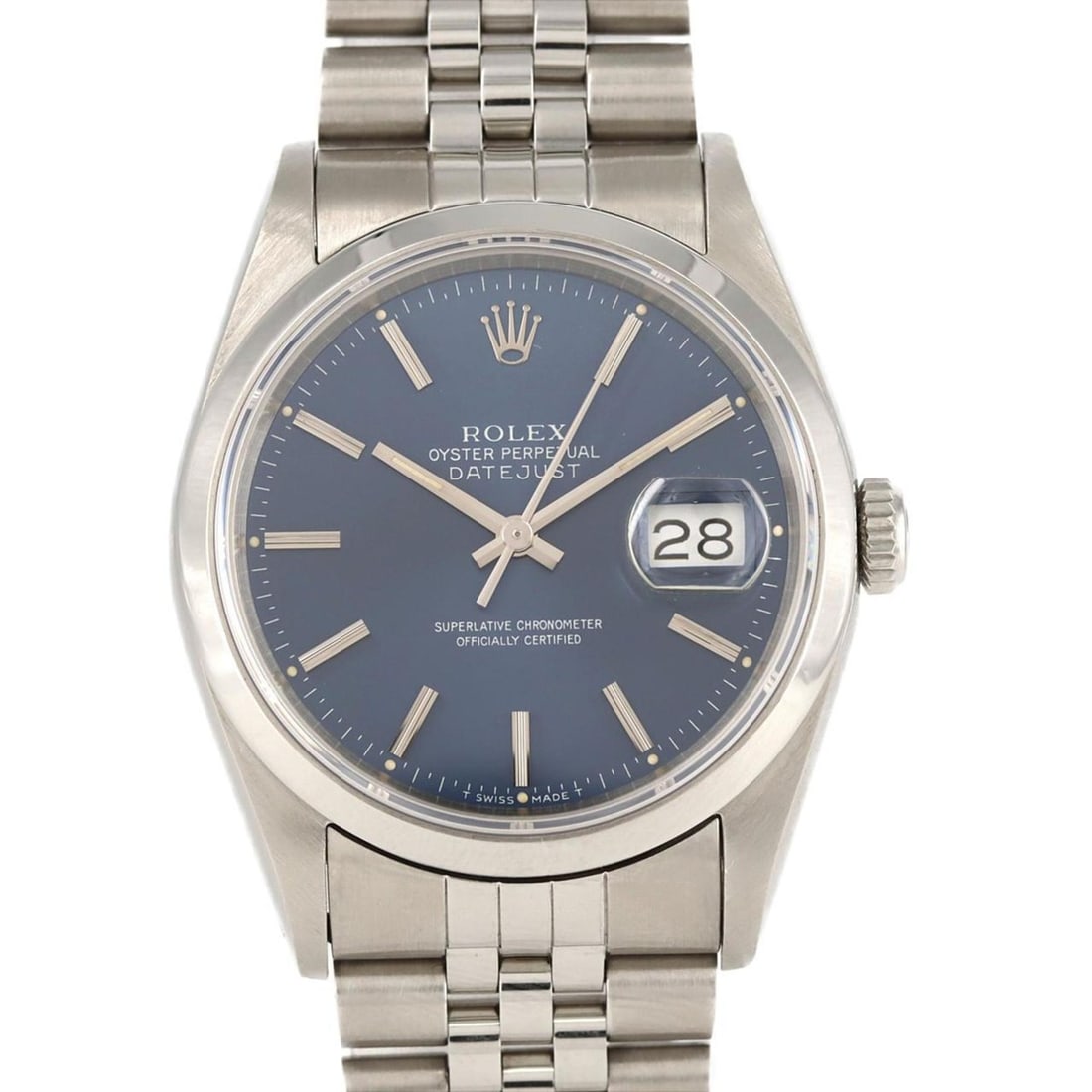 Rolex Datejust 16200.5 SS Wristwatch Automatic X-Series: --- Catalog ---Category: SizeWrist Size: 19.5cm / 7.67''Case Diameter: 36mm / 1.42''Category: DesignType: WristwatchGender: MenColor (Dial): BlueMaterial (Band): Stainless steelMaterial (Case):