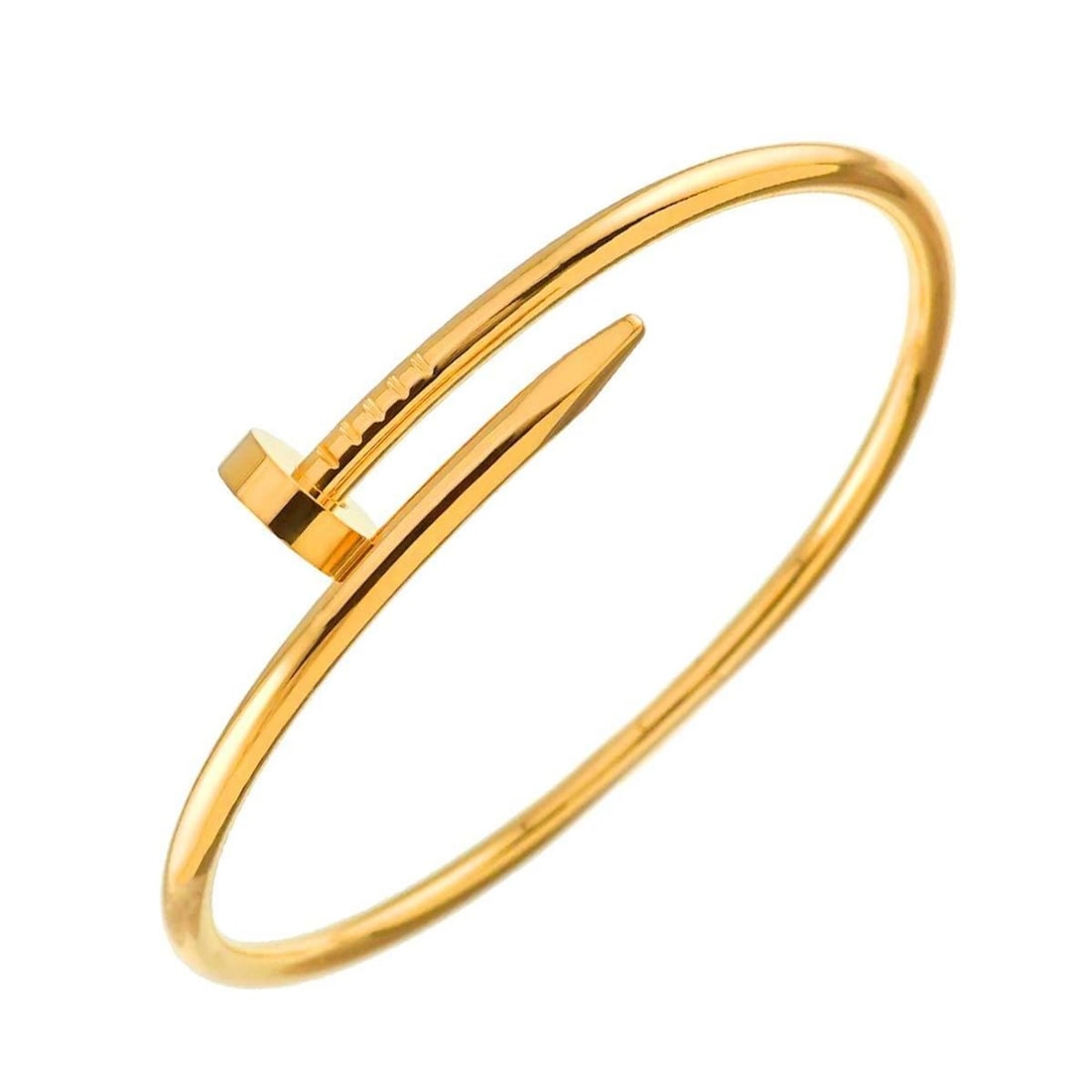 Cartier Juste Un Clou #19 Bracelet K18 YG Yellow Gold 750: --- Catalog ---Category: SizeSize: 19Width: 1.43cm / 0.56''Length: 19cm / 7.48''Weight: 35.6g / 1.25oz.Category: DesignType: Charm braceletGender: WomenMaterial: Yellow gold (18K)Category: