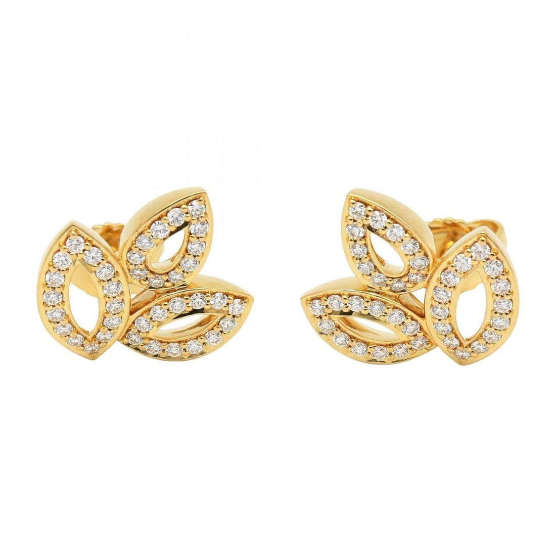 Harry Winston Lily Cluster Mini Earrings with Diamonds, 18K Yellow Gold, Clear EADYPO1MLC: --- Catalog ---Category: SizeSize (HxWxD): 13.40mm x 12.40mm / 0.53'' x 0.49''Category: DesignType: Stud earringsColor: Yellow goldStone: DiamondGender: WomenMaterial: Yellow gold (18K)Category: