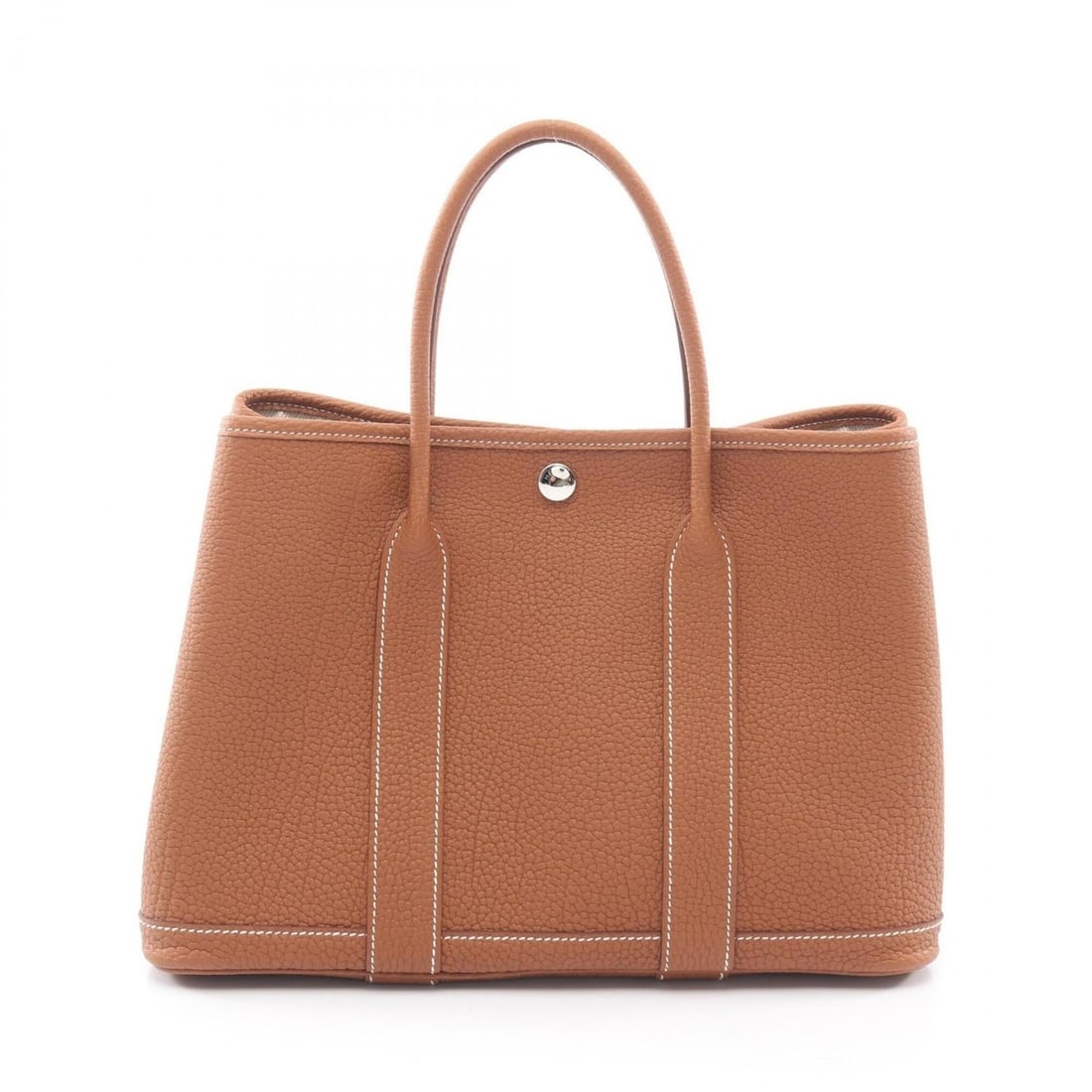 Hermes Garden Party TPM Tote Bag Handbag Leather Negonda Brown Women's: --- Catalog ---Category: SizeSize (HxWxD): 21cm x 30cm x 14cm / 8.26'' x 11.81'' x 5.51''Category: DesignType: Handbag, Tote bagColor: BrownGender: WomenMaterial: Negonda leather Category: