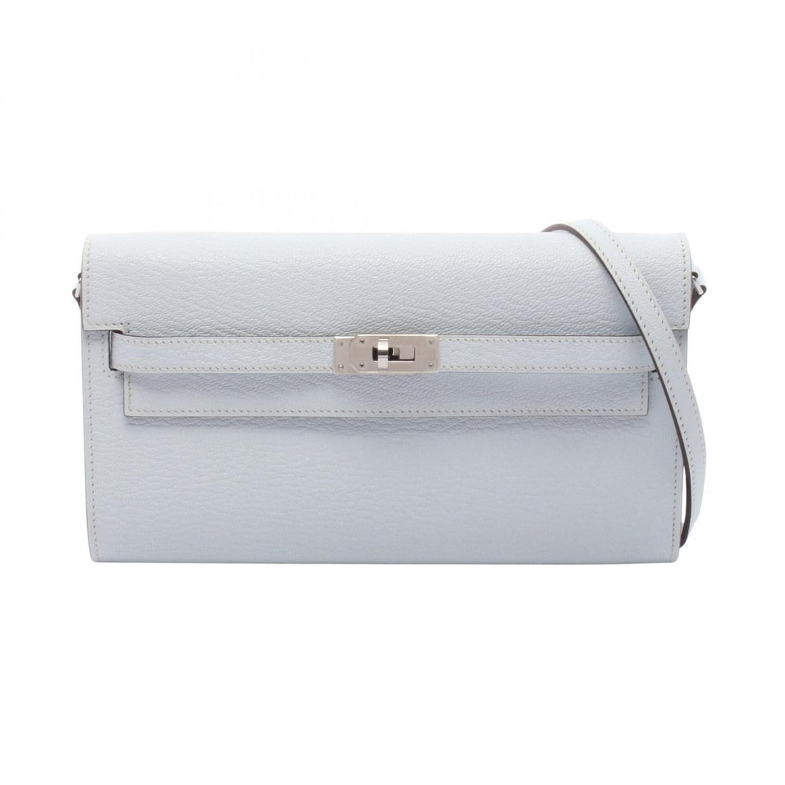 Hermes Kelly To Go Shoulder Bag Handbag Leather Chevre Women's Blue: --- Catalog ---Category: SizeSize (HxWxD): 11.5cm x 20.5cm x 3.5cm / 4.52'' x 8.07'' x 1.37''Category: DesignType: Handbag, Shoulder bagColor: Blue, Light blueGender: WomenMaterial: Chevre leather , L