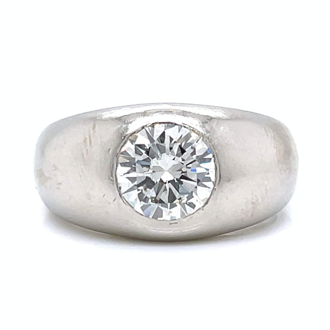 1960’s 14K White Gold 1.80 Ct. Diamond Ring: 1960’s 14K White Gold 1.80 Ct. Diamond RingWeighing 9.0 gramsSet with an app. 1.80 Ct. Diamond in CenterI Color, SI1 ClarityRing Size 8
