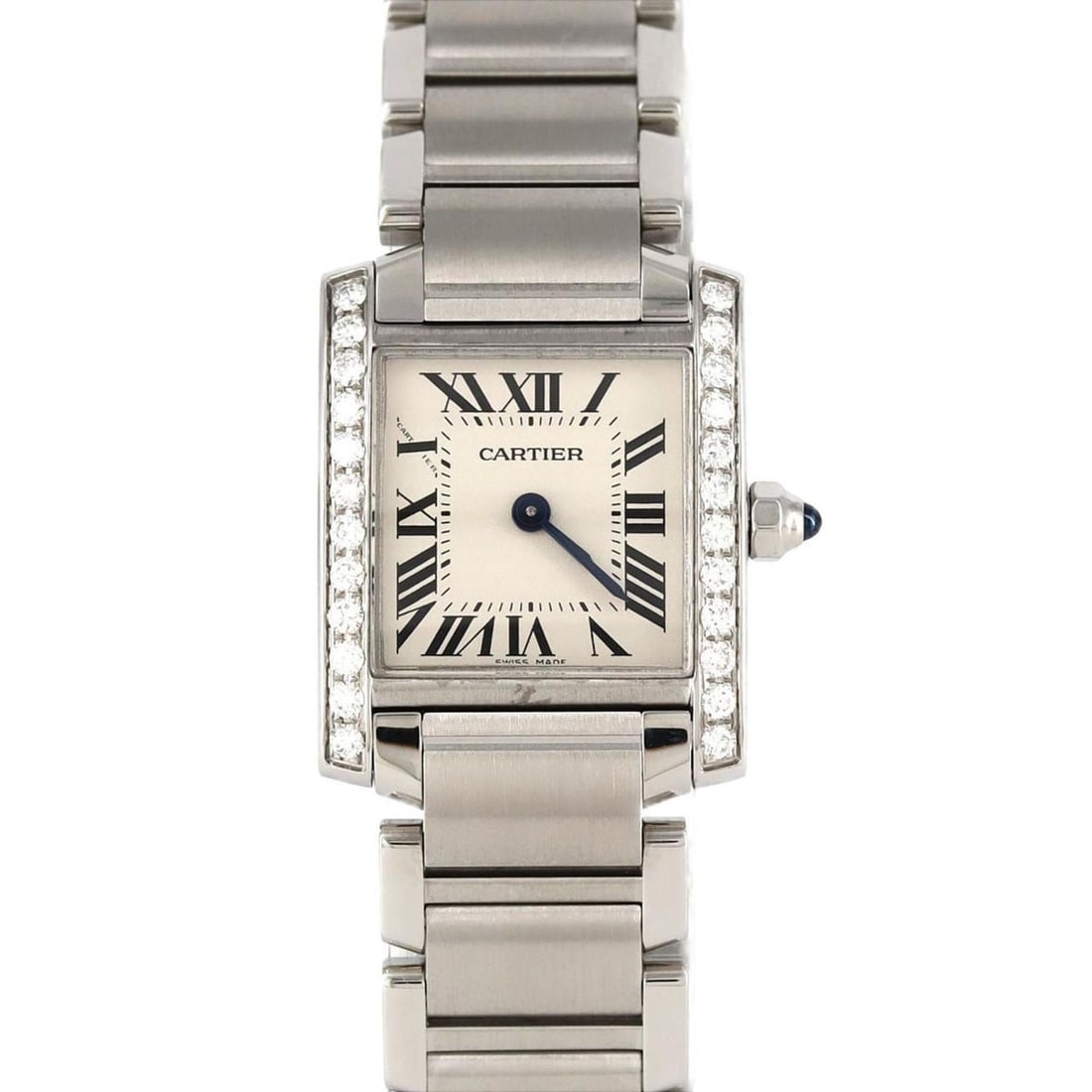 Cartier Tank Francaise SM D W4TA0008 SS Wristwatch Quartz: --- Catalog ---Category: SizeWrist Size: 15.5cm / 6.1''Case Diameter: 25mm / 0.98''Category: DesignType: WristwatchGender: Women,MenDisplay: AnalogColor (Dial): SilverMaterial (Band): Stainless