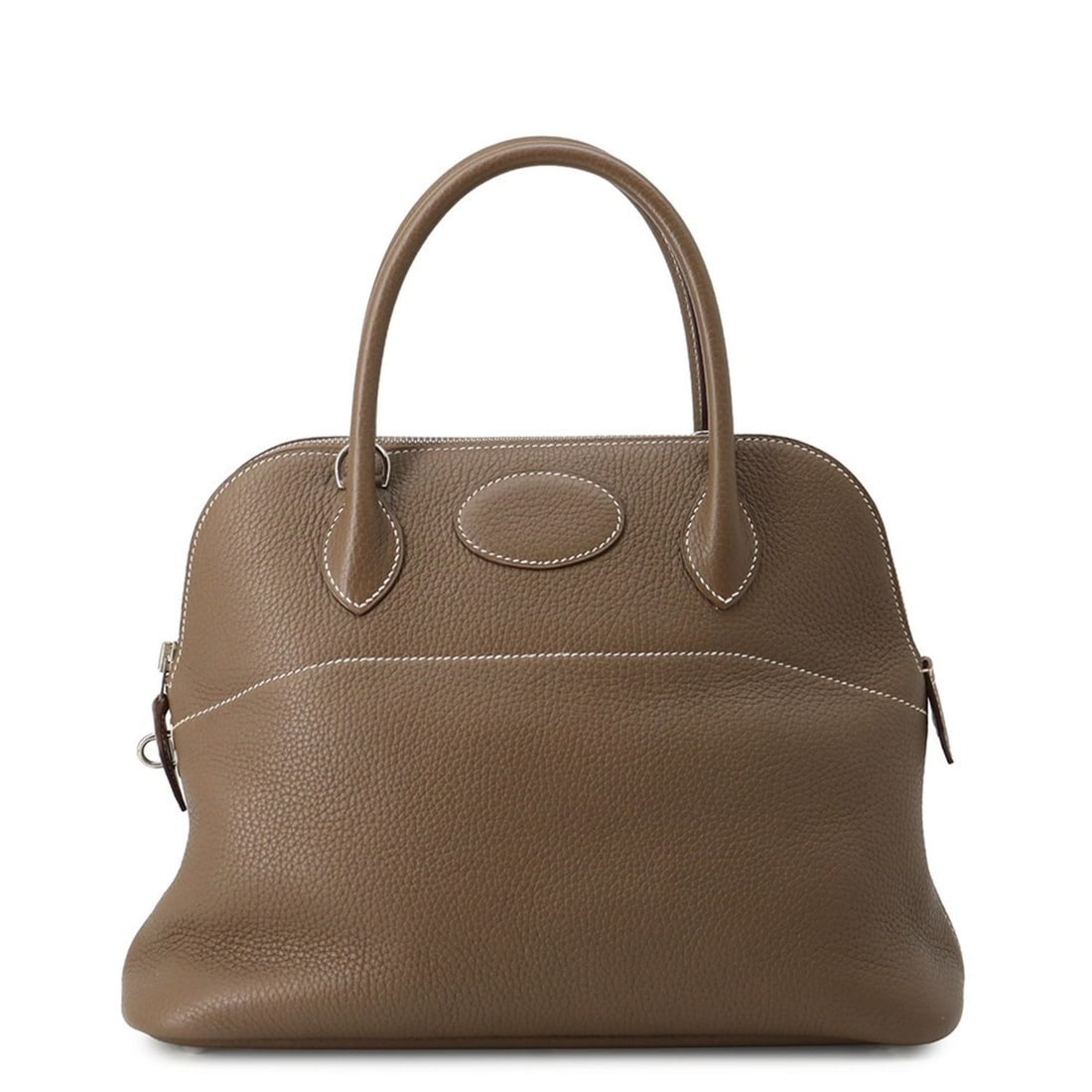 Hermes Hermès Bolide 31 Etoupe Handbag in Taurillon Clemence Leather with C Stamp, 2-Way Shoulder (1 of 17)