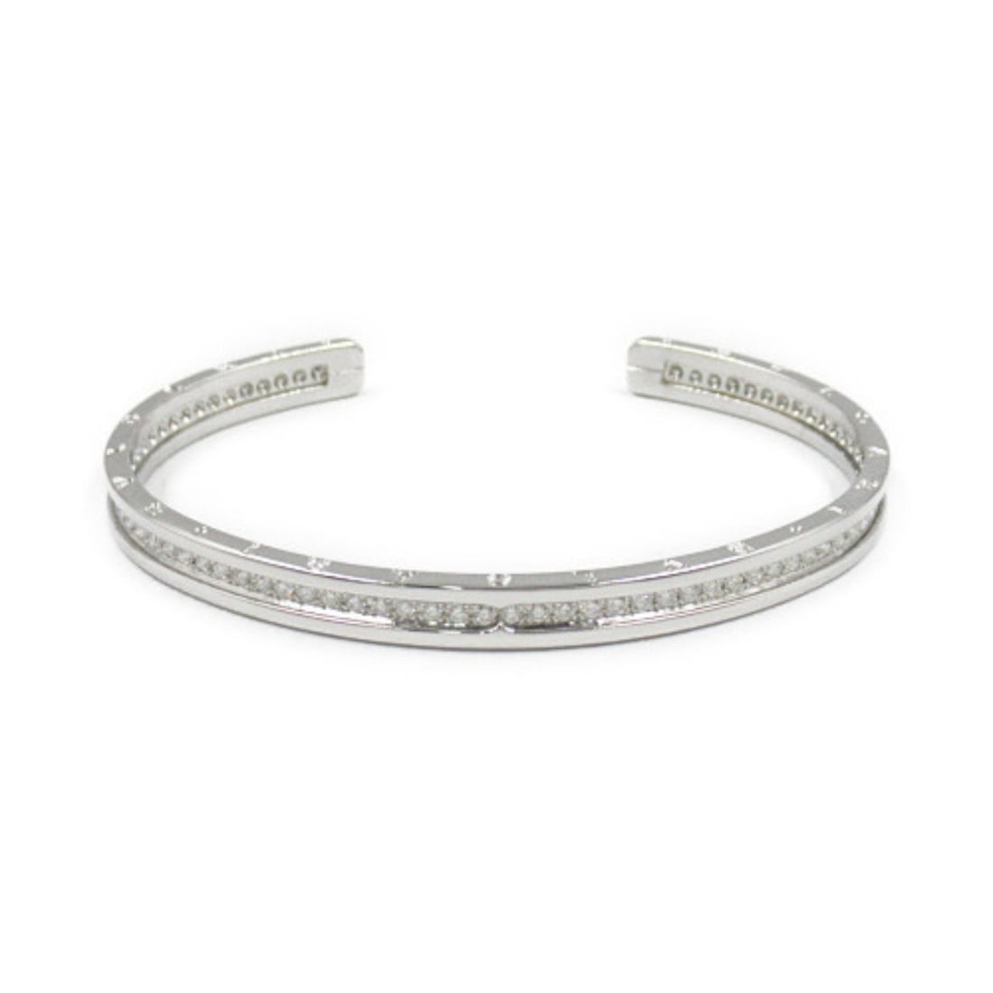 BVLGARI Bracelet K18WG (White Gold) Diamond Men's Women's Clear (1 of 9)