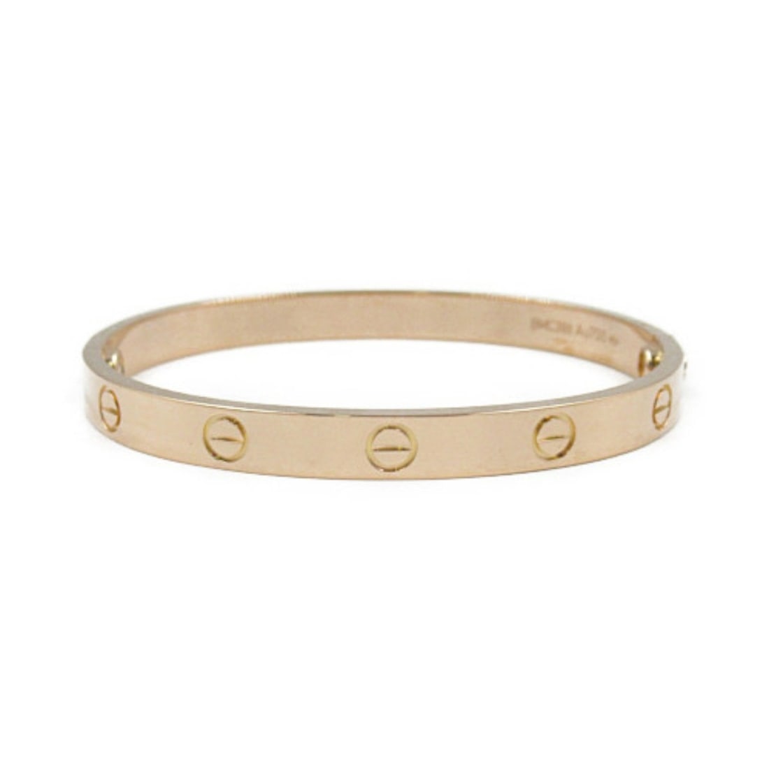 Cartier Love Bracelet K18PG (pink gold) for men and women, gold B6035617: --- Catalog ---Category: SizeLength: 16cm / 6.29''Category: DesignType: Charm braceletColor: GoldGender: Men,WomenMaterial: Pink gold (18K)Category: GeneralBrand: Cartier--- Item List ---Section: Cond