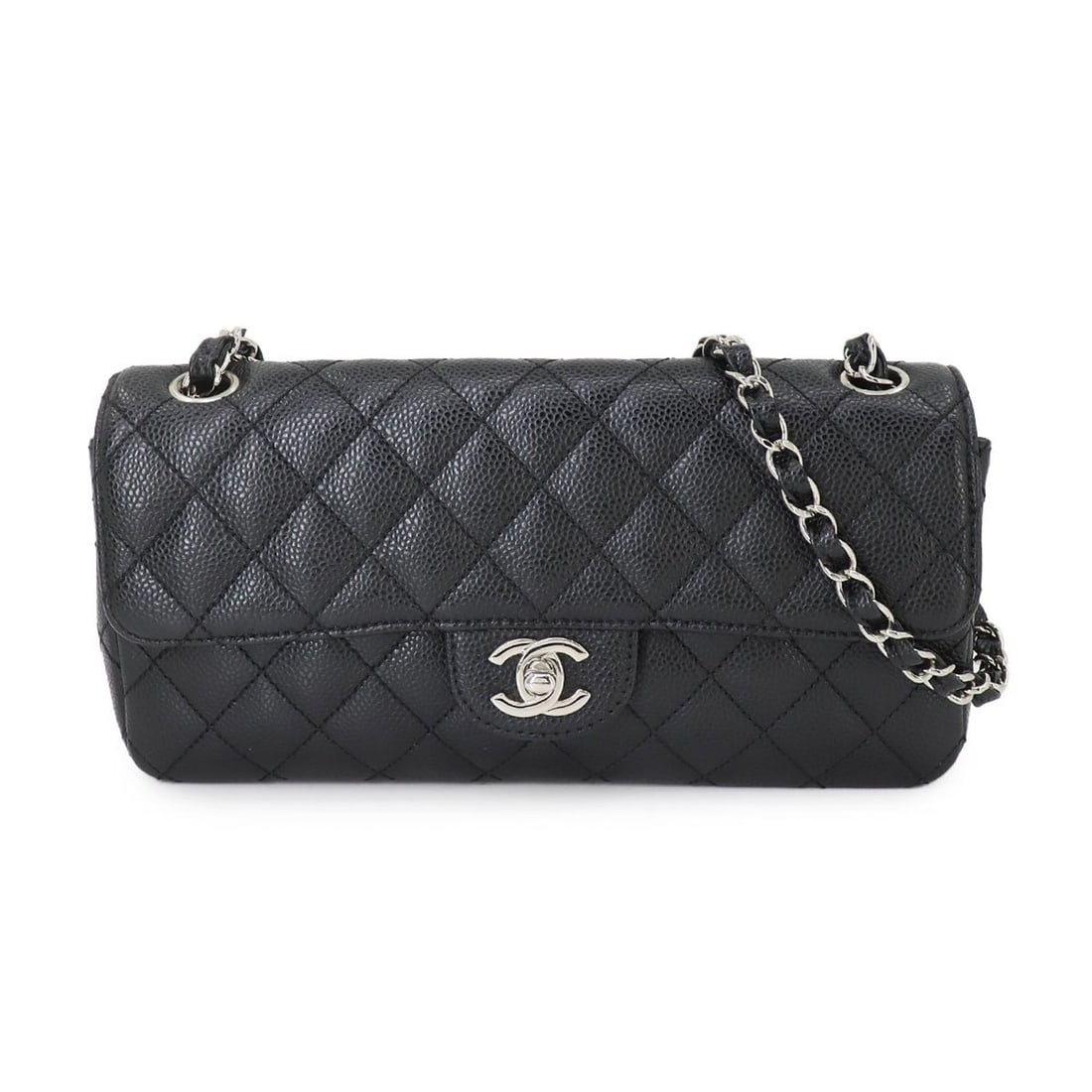 CHANEL Matelasse Chain Shoulder Bag Caviar Skin Leather Black A28598 Silver Hardware: --- Catalog ---Category: SizeSize (HxWxD): 12cm x 25.5cm x 5cm / 4.72'' x 10.03'' x 1.96''Category: DesignType: Shoulder bagColor: BlackGender: WomenMaterial: Caviar leather Hardware Color: SilverCate