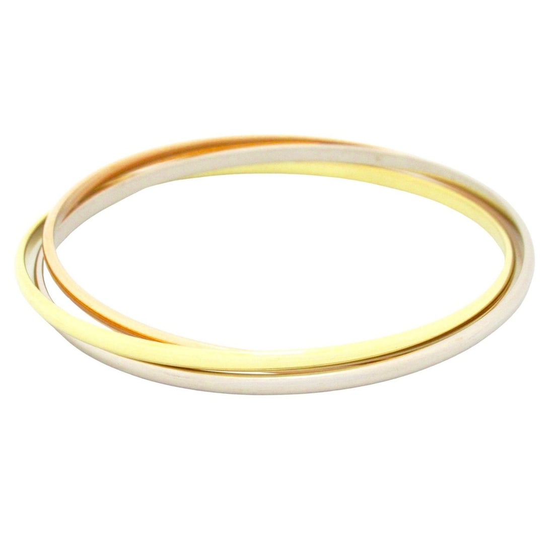 Cartier Trinity Bracelet 18K (yellow gold) 18KWG (white 18KPG (pink Men's Women's Gold: --- Catalog ---Category: SizeLength: 19.5cm / 7.67''Category: DesignType: BangleColor: GoldGender: Men,WomenMaterial: Pink gold (18K), White gold (18K), Yellow gold (18K)Category: GeneralBrand: Cartie