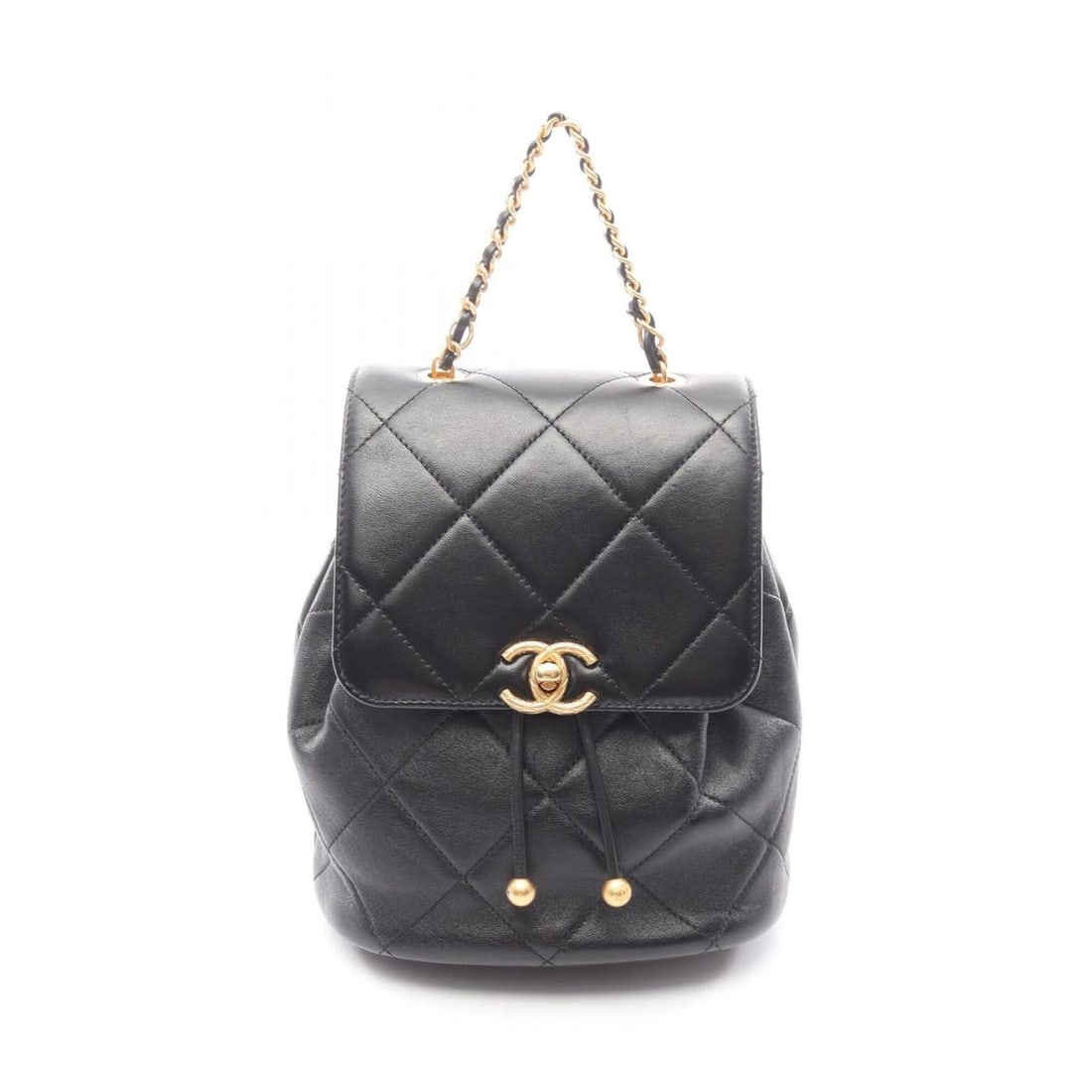 Chanel CHANEL CHANEL19 Backpack Rucksack Handbag Lambskin Leather Women's Black: --- Catalog ---Category: SizeSize (HxWxD): 19cm x 17.5cm x 12cm / 7.48'' x 6.88'' x 4.72''Category: DesignType: BackpackColor: BlackGender: WomenMaterial: Leather Leather/Fur Type: LambskinCategory: G