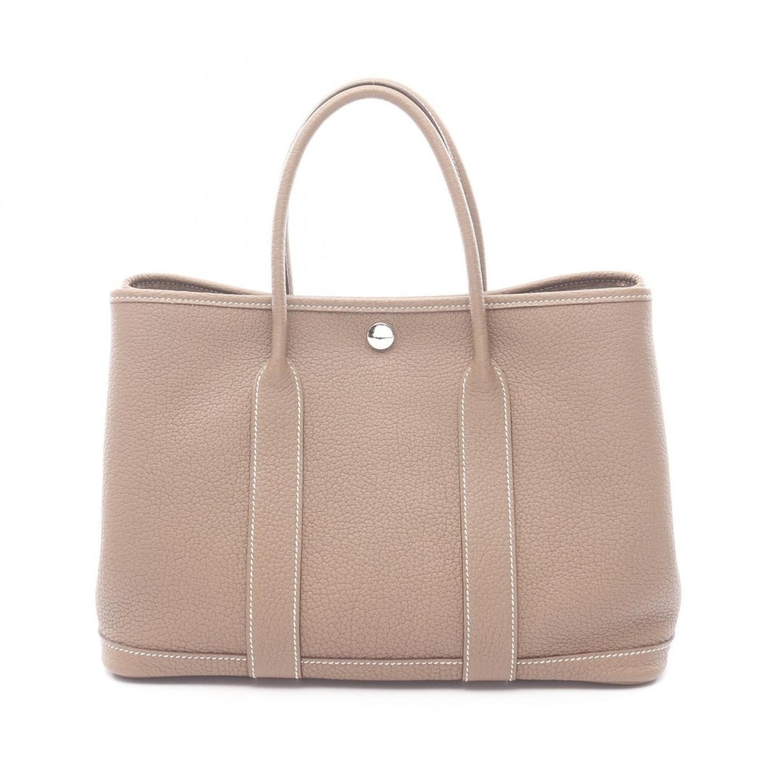 Hermes Garden Party TPM Tote Bag Handbag Leather Negonda Women's Gray: --- Catalog ---Category: SizeSize (HxWxD): 21cm x 30cm x 14cm / 8.26'' x 11.81'' x 5.51''Category: DesignType: Handbag, Tote bagColor: Etoupe gray, GrayGender: WomenMaterial: Negonda leather , Leather