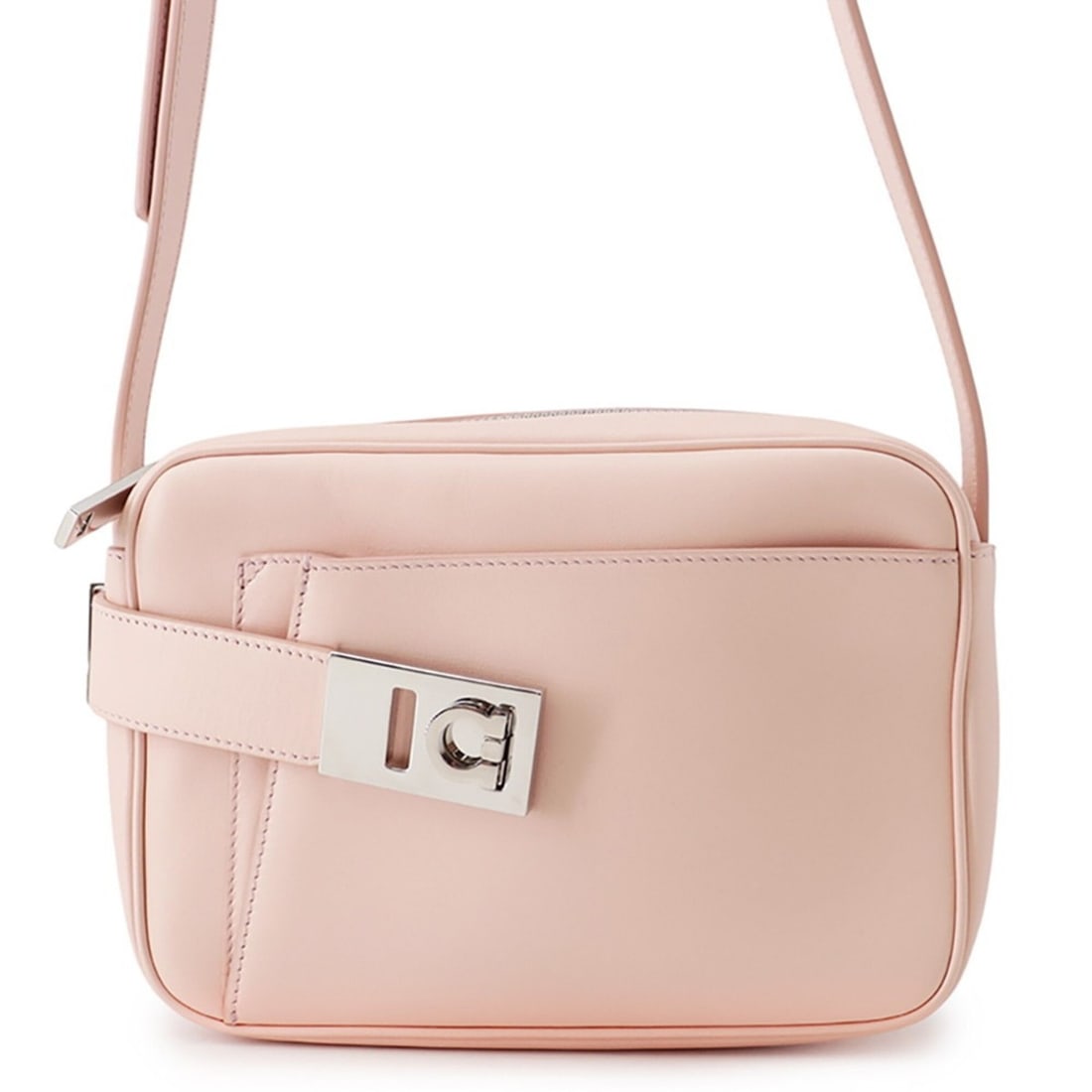 Salvatore Ferragamo Shoulder Bag Gancini Archive Camera Case Small 216292 Handbag Women's (1 of 13)