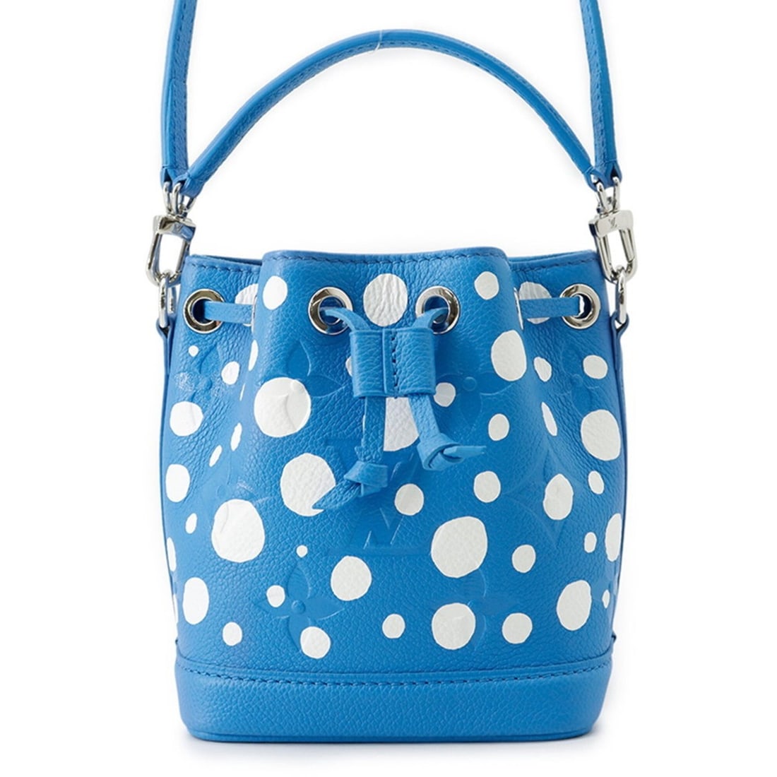 Louis Vuitton handbag, Monogram Empreinte, LV x YK Nano Noe M81985, 2-way shoulder bag, Yayoi Kusama (1 of 16)
