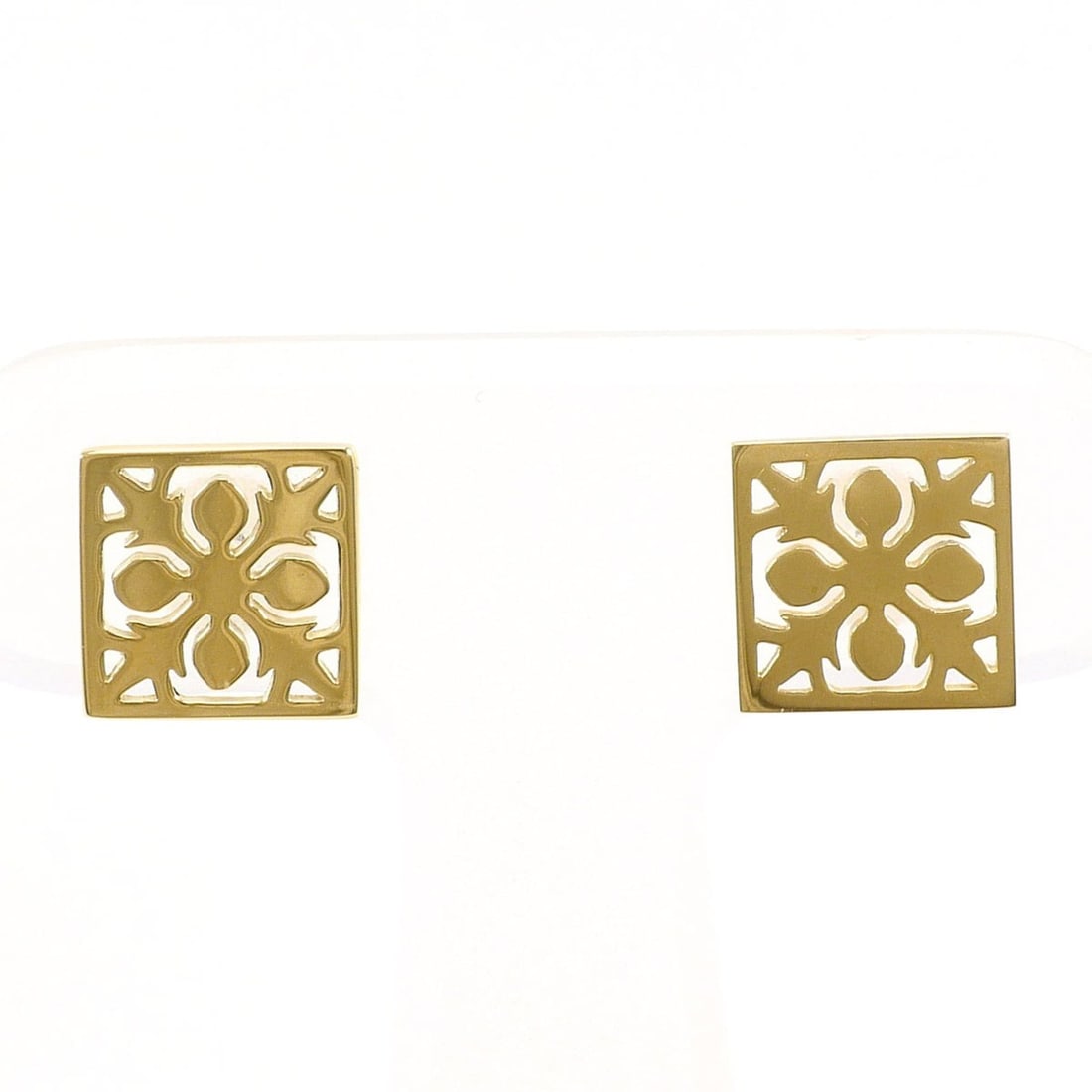 K14 14K YG Yellow Gold Earrings, Total Weight 1.5g, Like New Jewelry (1 of 7)