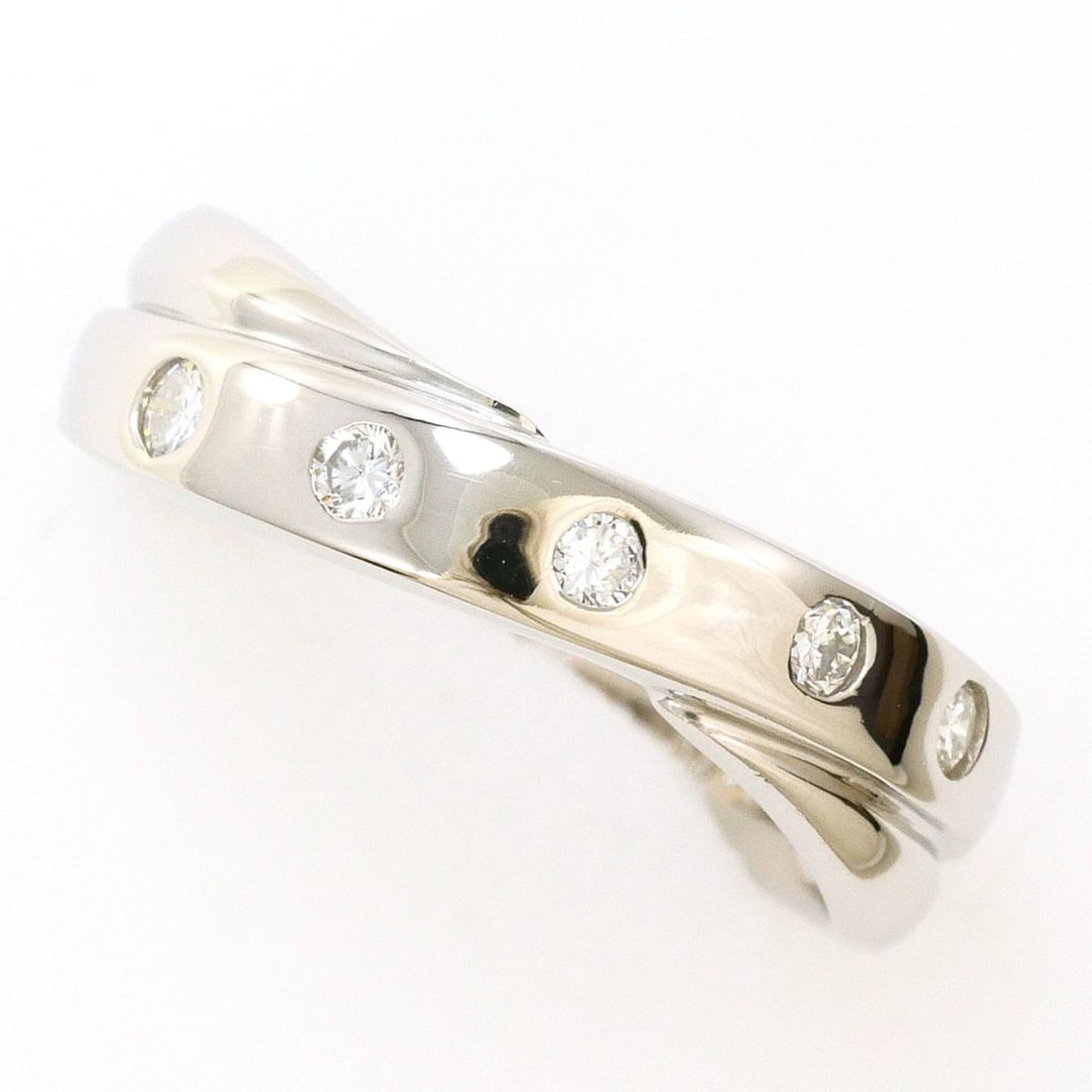 PT900 Platinum Ring, 1 Diamond (0.18ct), Total Weight 5.3g, Like New Condition. (1 of 7)