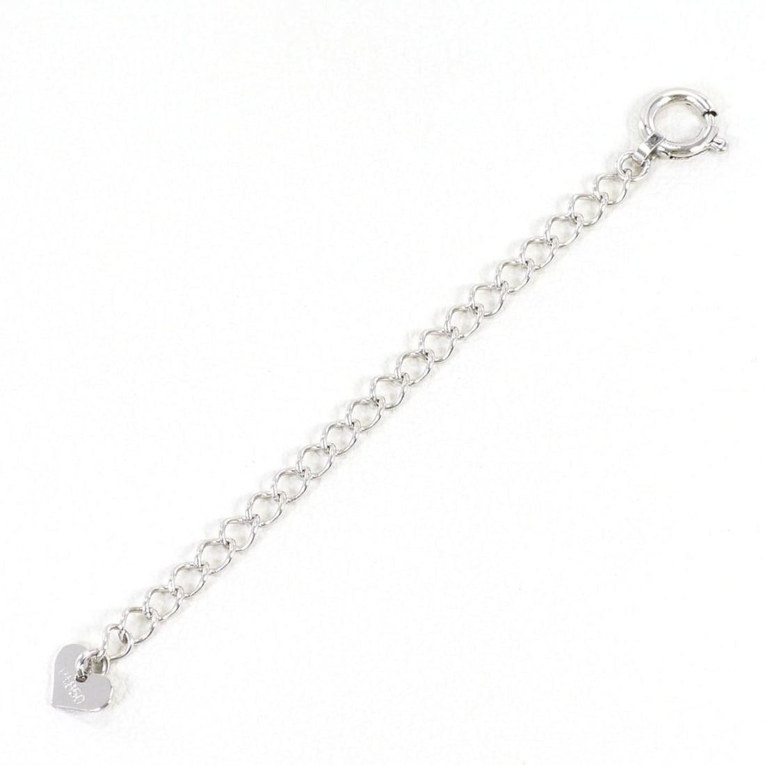PT850 Platinum Adjustable Necklace, Total Weight 0.6g, 5cm, Like New Condition: --- Catalog ---Category: SizeWeight: 0.6g / 0.02oz.Neck Circumference: 5 cm / 1.96''Category: DesignColor: PlatinumMetal: PlatinumGender: WomenMaterial: Platinum 850Necklace Type: Neck chainCategory: 