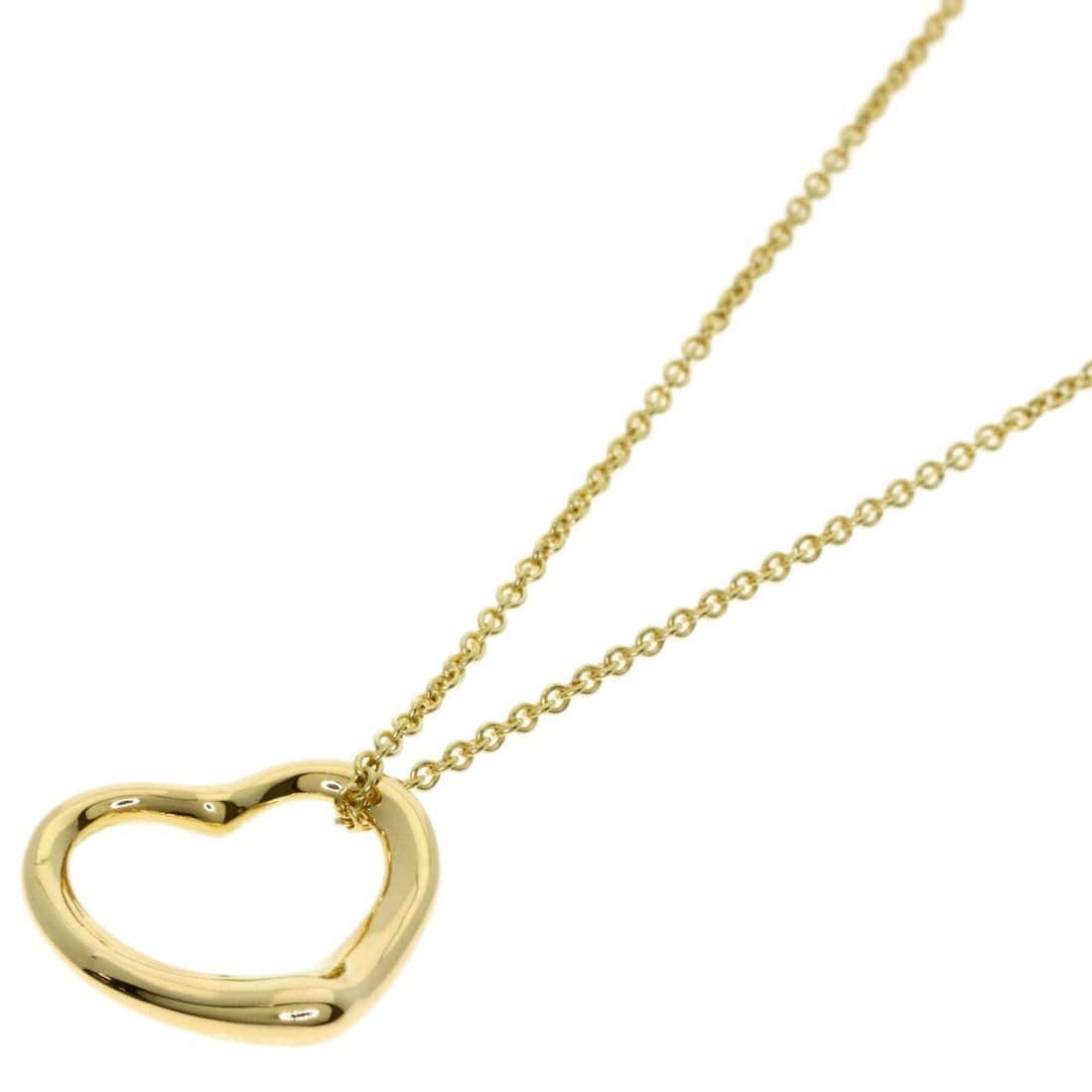 Tiffany & Co. Open Heart Necklace, 18K Yellow Gold, Women's.: --- Catalog ---Category: SizePendant Size: 12.4mm x 15mm / 0.48'' x 0.59''Neck Circumference: 40.5 cm / 15.94''Category: DesignGender: WomenMaterial: Yellow gold (18K)Necklace Type: NecklaceCategory: 