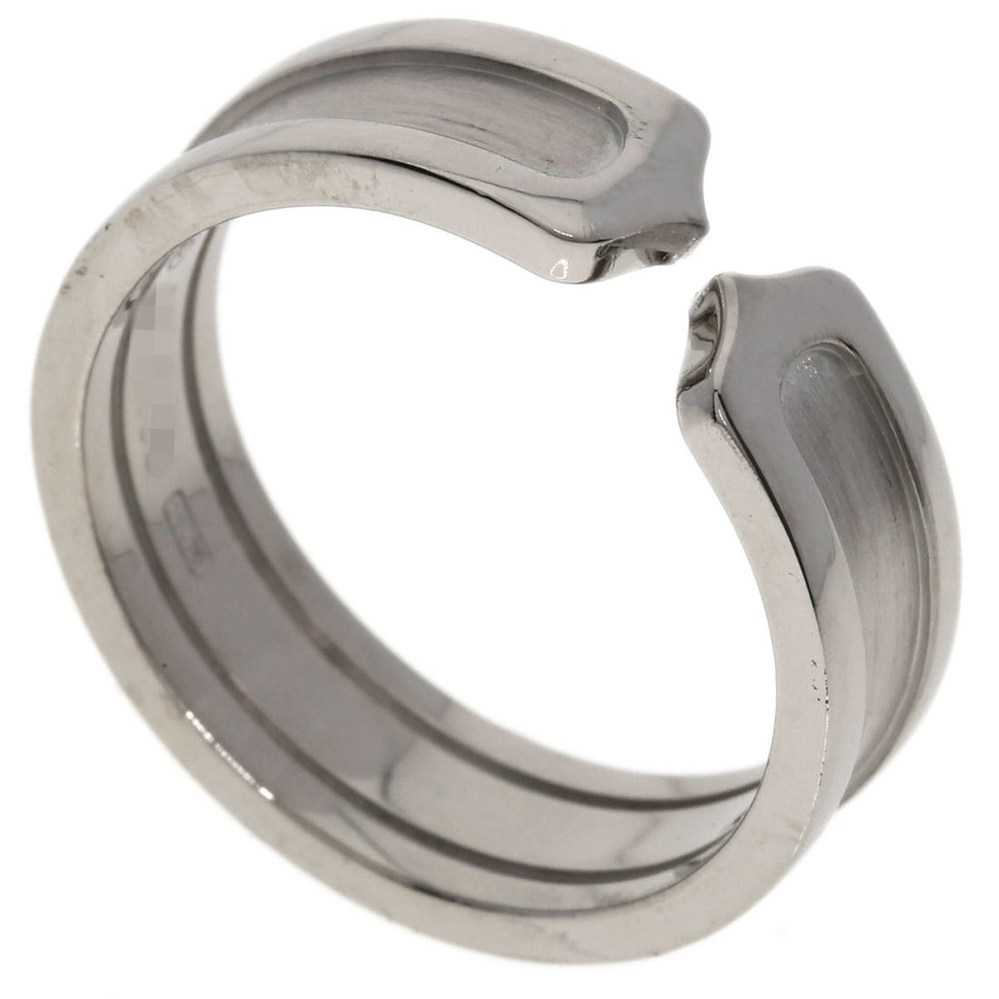 Cartier C2 Ring #60, 18K White Gold, Women's Ring, CARTIER (1 of 17)