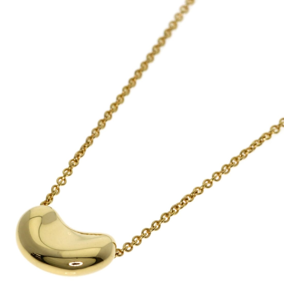 Tiffany Bean Necklace, 18K Yellow Gold, Women's, TIFFANY&Co.: --- Catalog ---Category: SizePendant Size: 8mm x 11mm / 0.31'' x 0.43''Neck Circumference: 41 cm / 16.14''Category: DesignGender: WomenMaterial: Yellow gold (18K)Necklace Type: NecklaceCategory: Gener