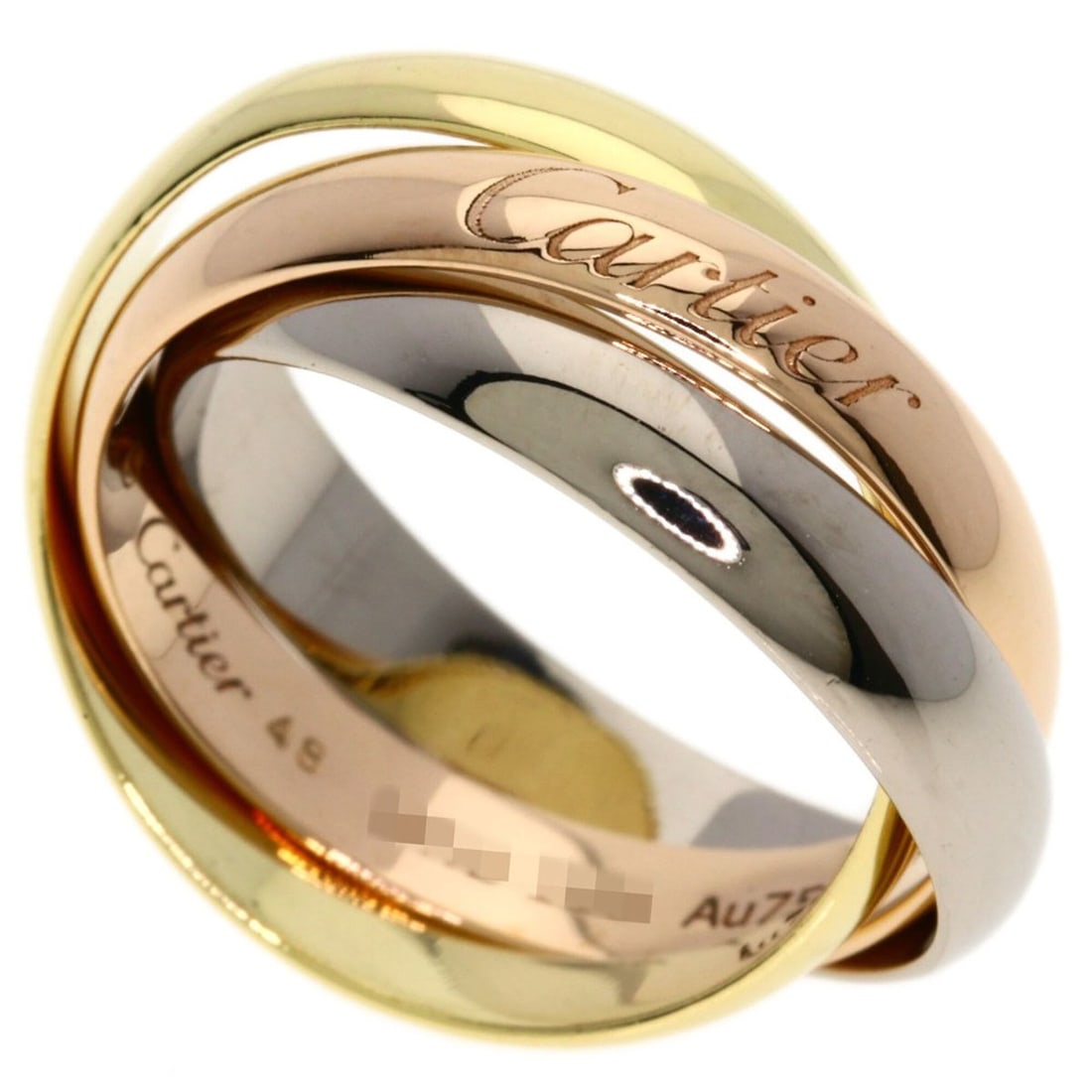 Cartier Trinity Classic Current Model #48 Ring - 18K Yellow Gold/18K Pink White Gold Women's CARTIER (1 of 11)