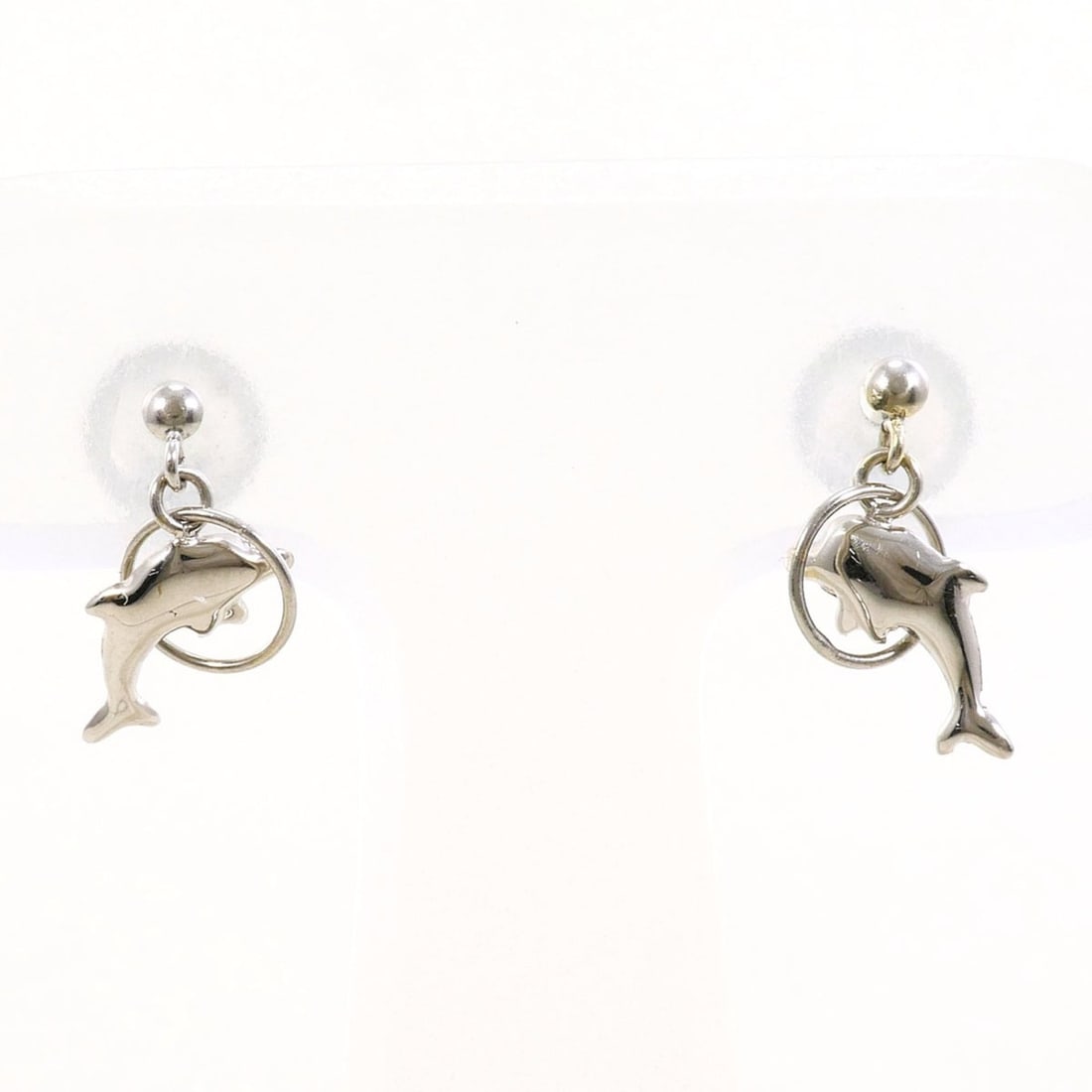 K14 14K WG White Gold Earrings, Total Weight 0.4g, Jewelry (1 of 9)